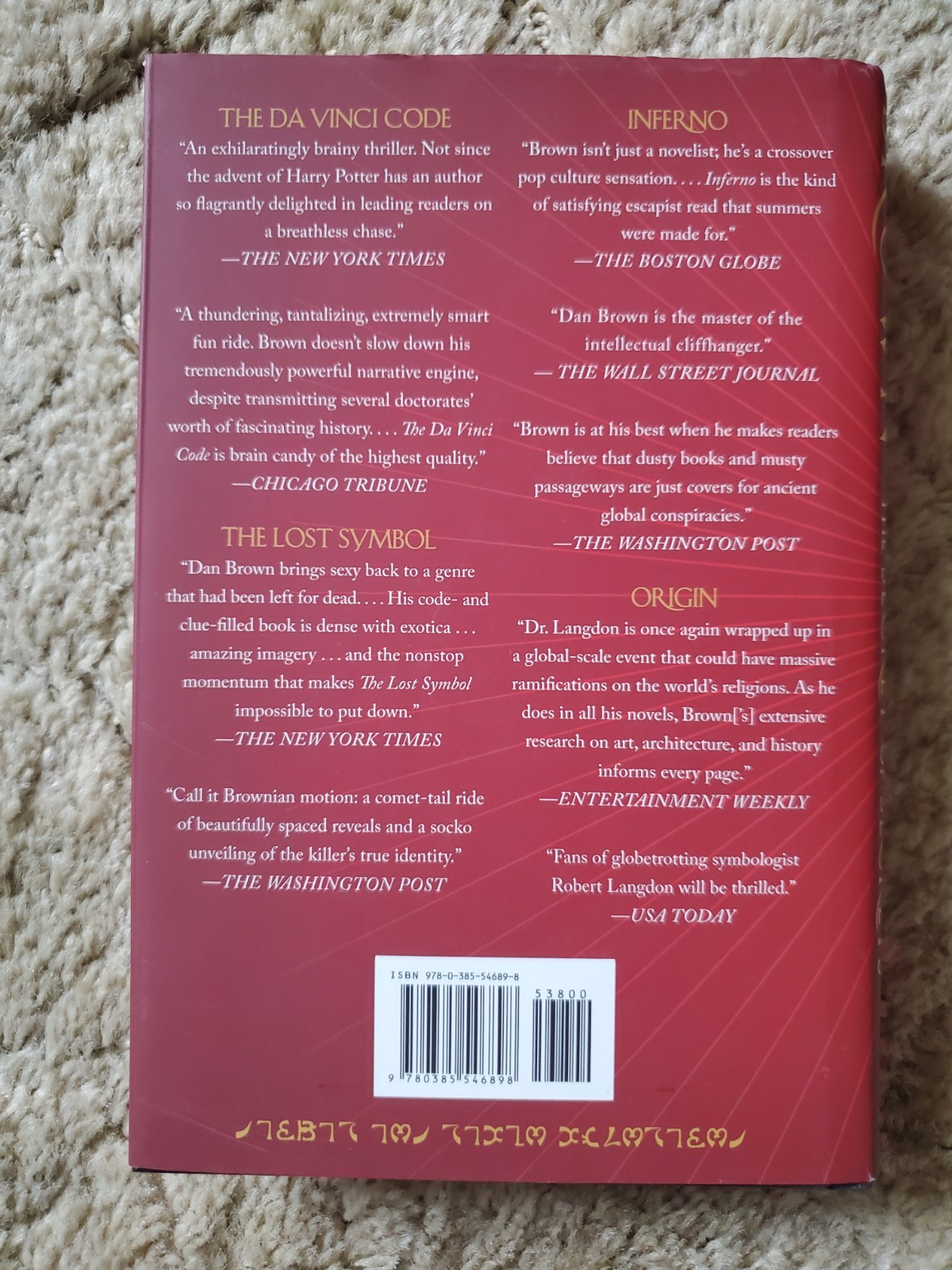Dan Brown Robert Langdon Books – The Lost Symbol & The Secret of Secrets HC/PB