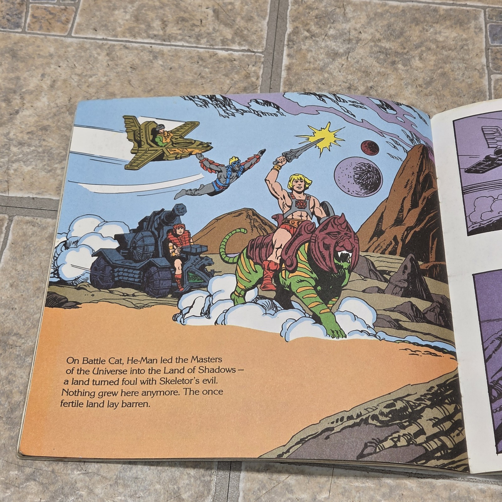 Vintage Masters of the Universe The Thief of Castle Grayskull Golden Book 1983