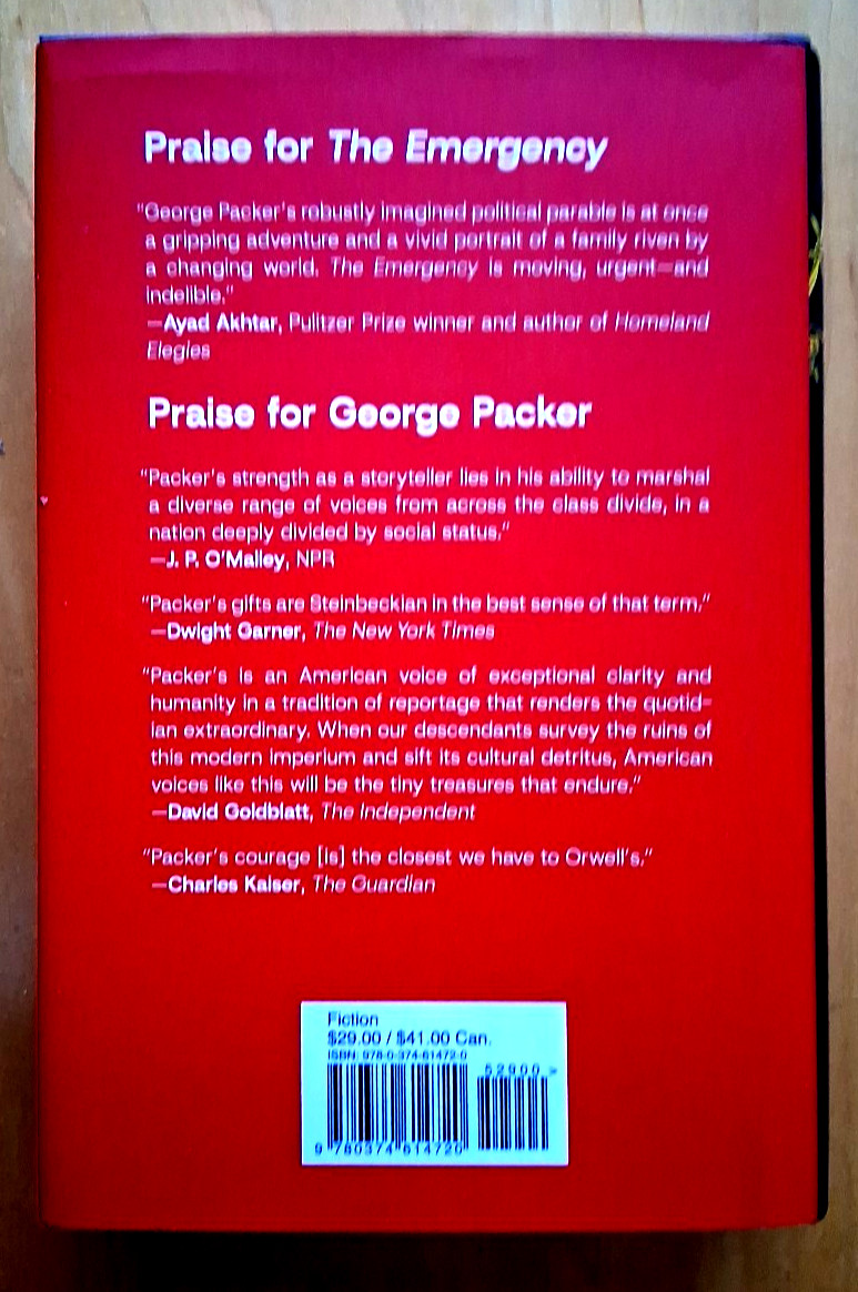 “The Emergency” by George Packer (2025 1st Edition HC & DJ )