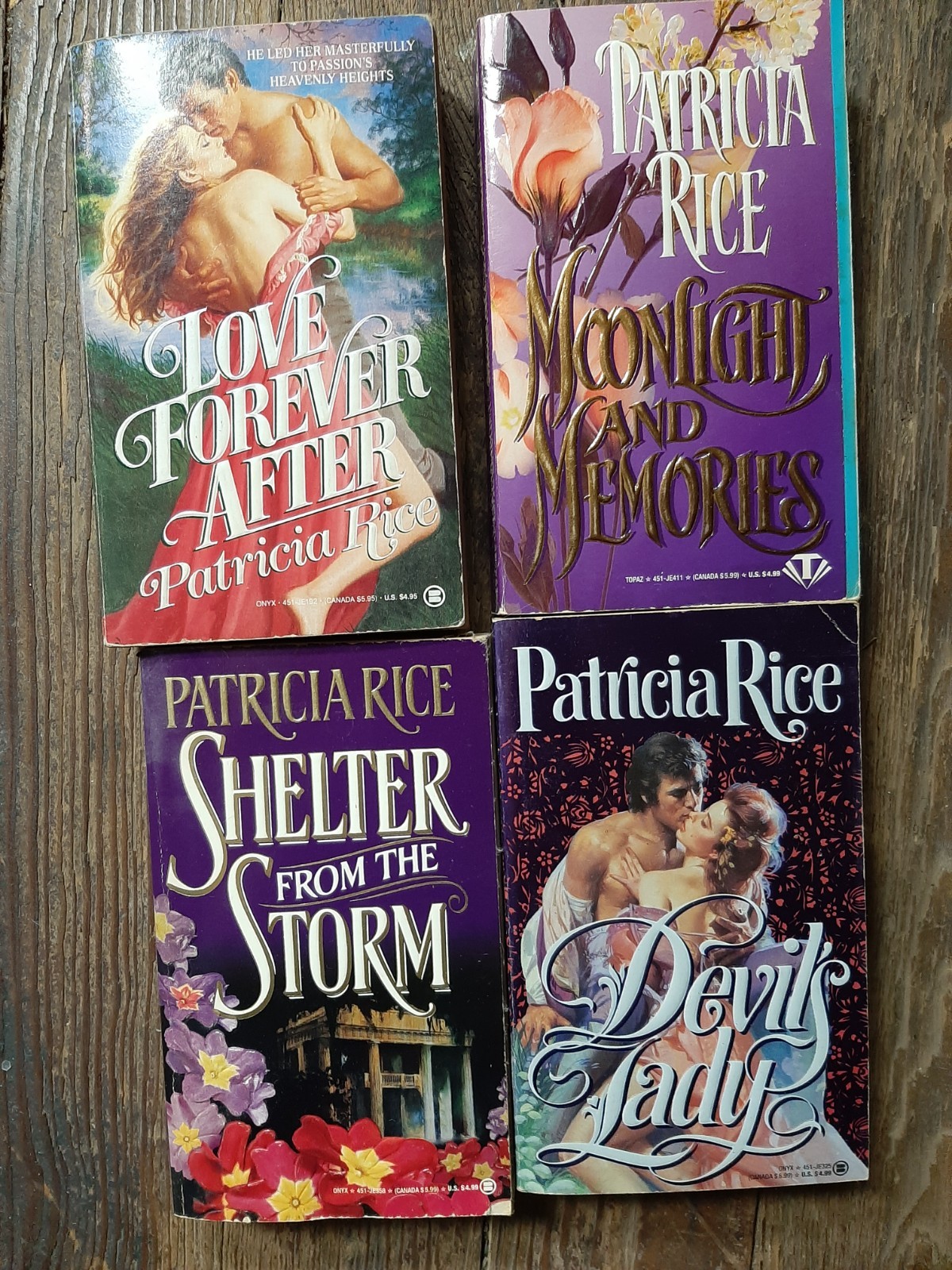 Four Patricia Rice Historical Romances. Early 1990’s