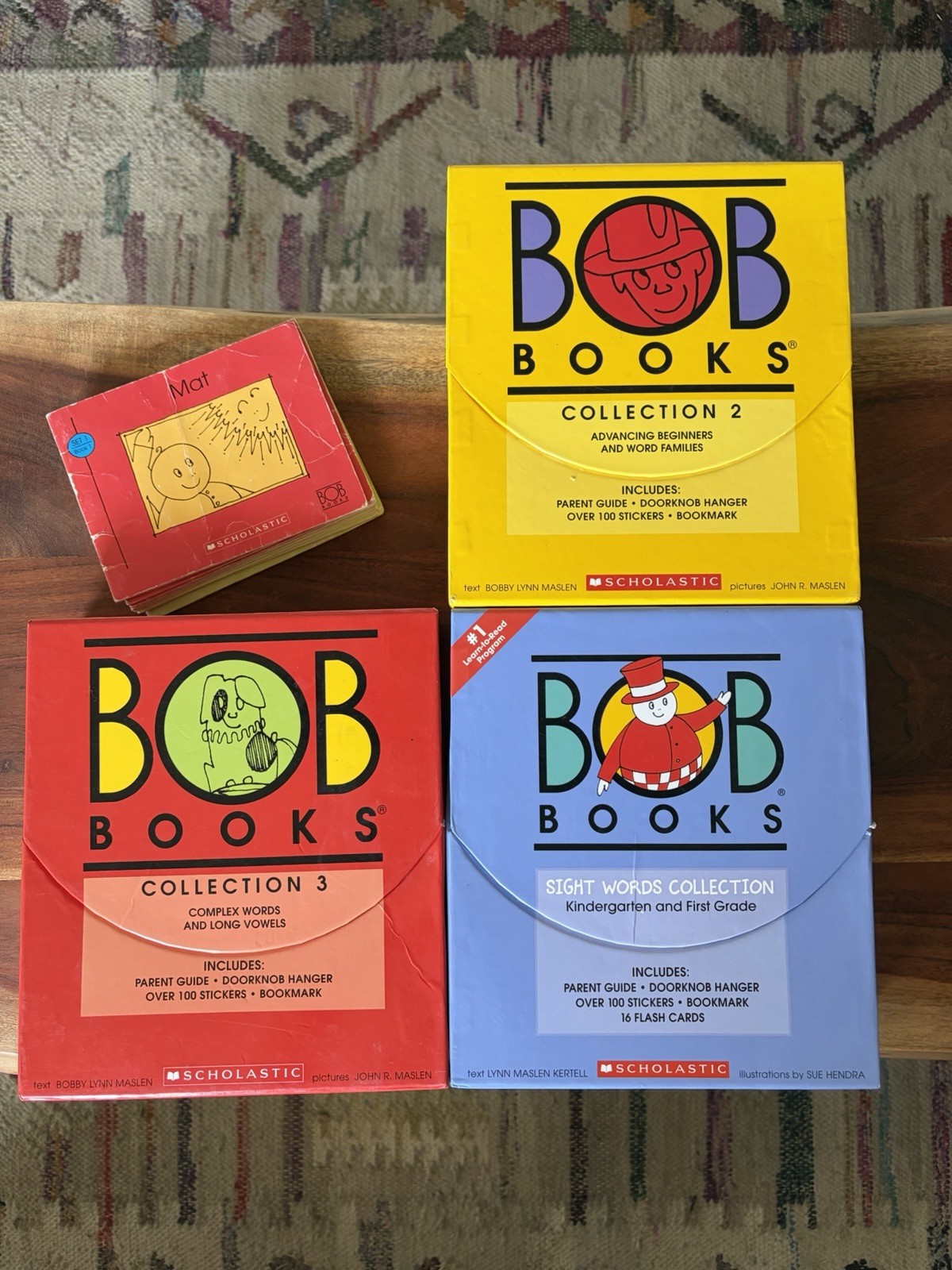 BOB Books sets 1, 2, 3, and Sight Word Collections