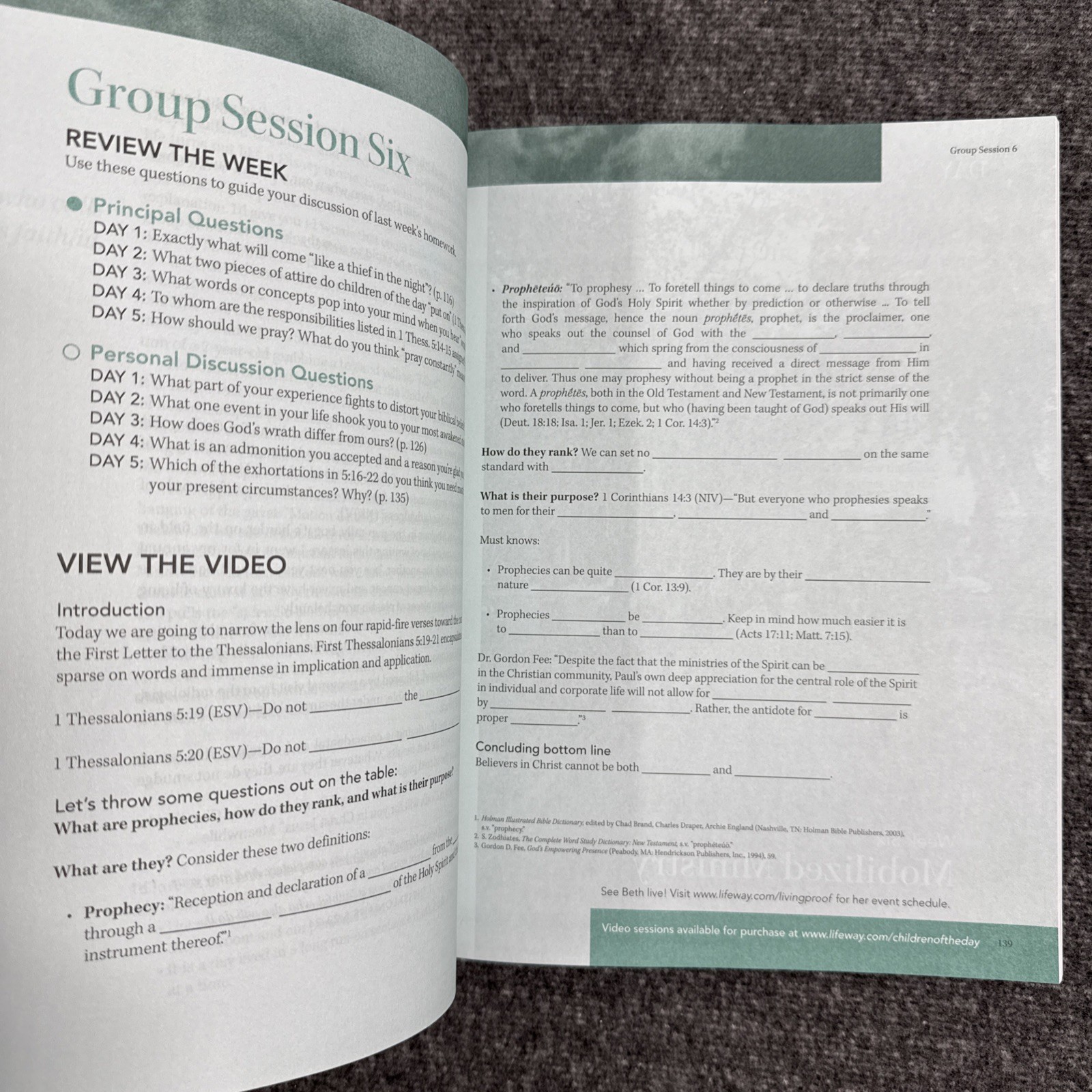 Beth Moore – Children of the Day 1 & 2 Thessalonians Bible Study Guide