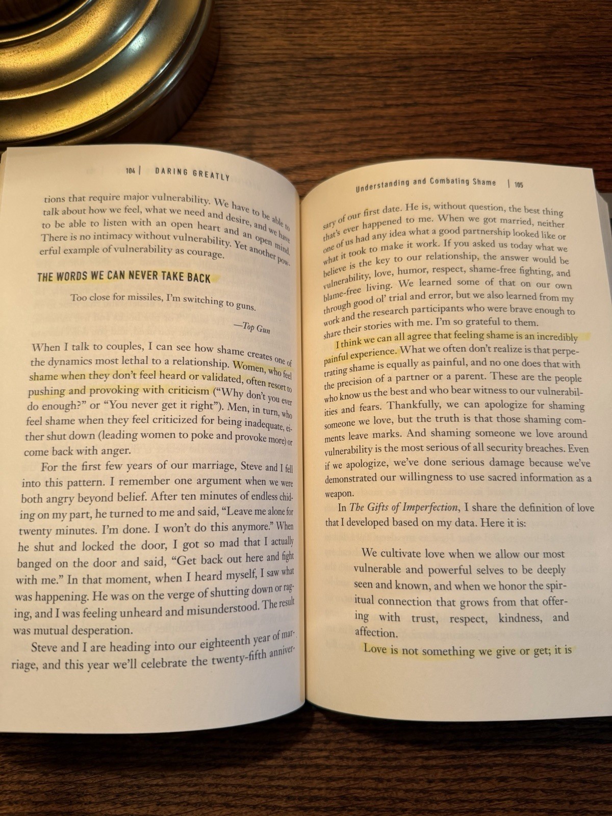 Daring Greatly Brené Brown 1st Edition 1st Printing 2012 Hardcover DJ VG Notes