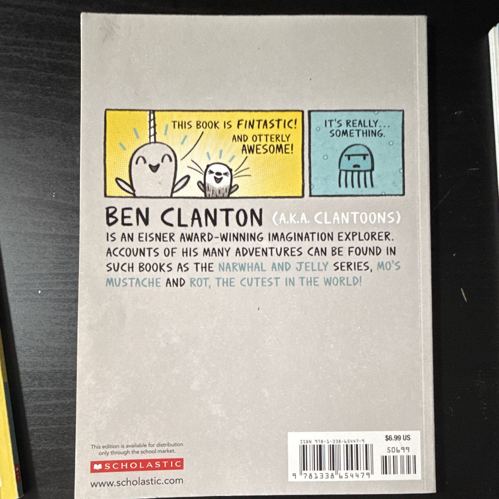 Ben Clanton Narwhal and Jelly Book Lot of 4 Scholastic PB Illustrated Ages 4-8