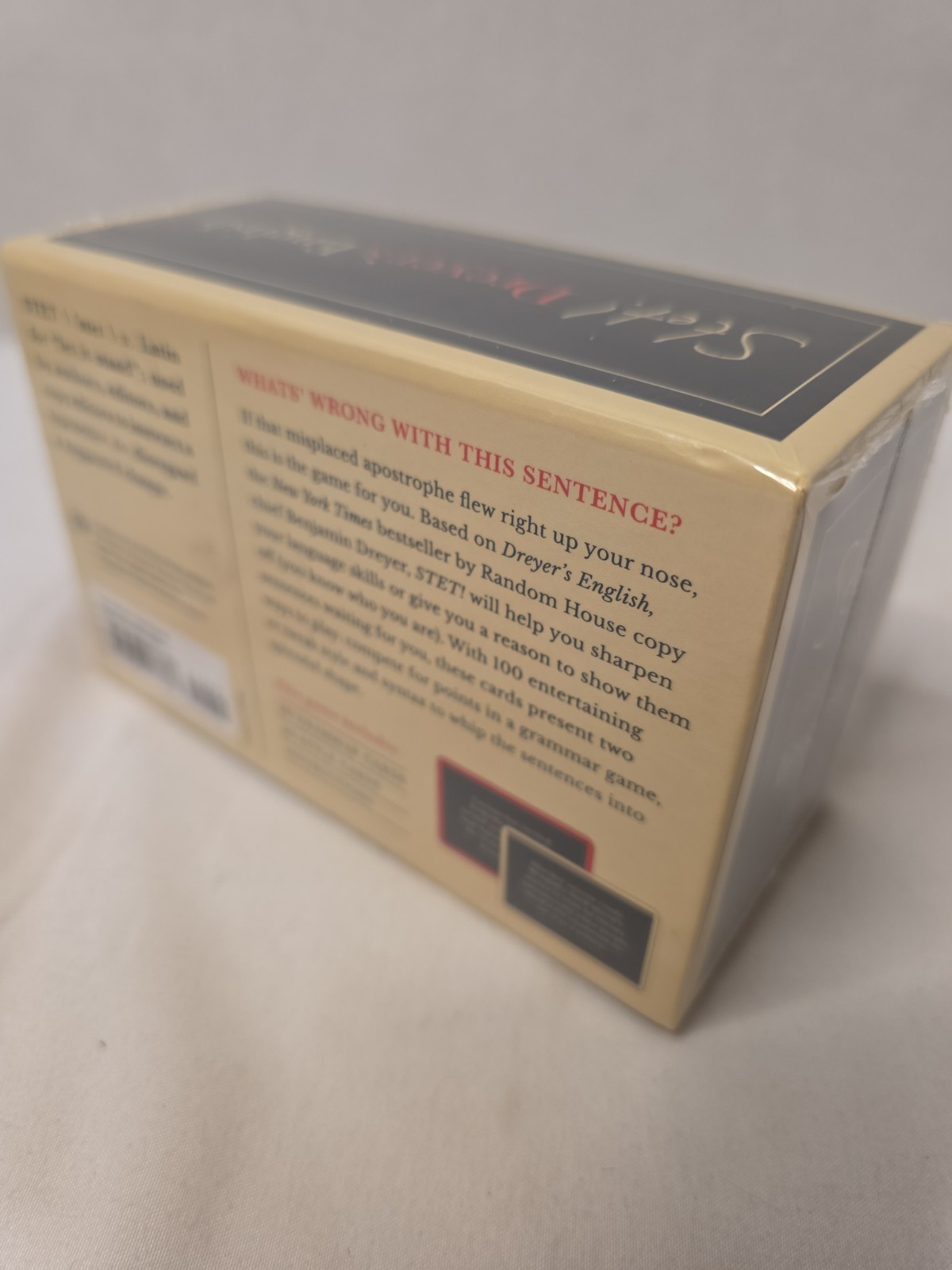 STET! Dreyer’s English : A Game for Language Lovers, Grammar Geeks Brand New