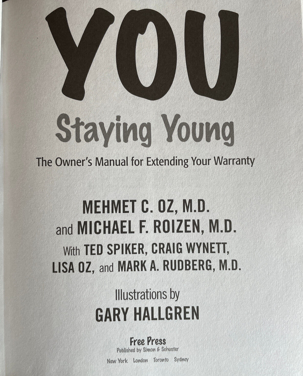 Michael Roizen & Mehmet Oz “You” books LOT of 4 books (2005-2007) medical health