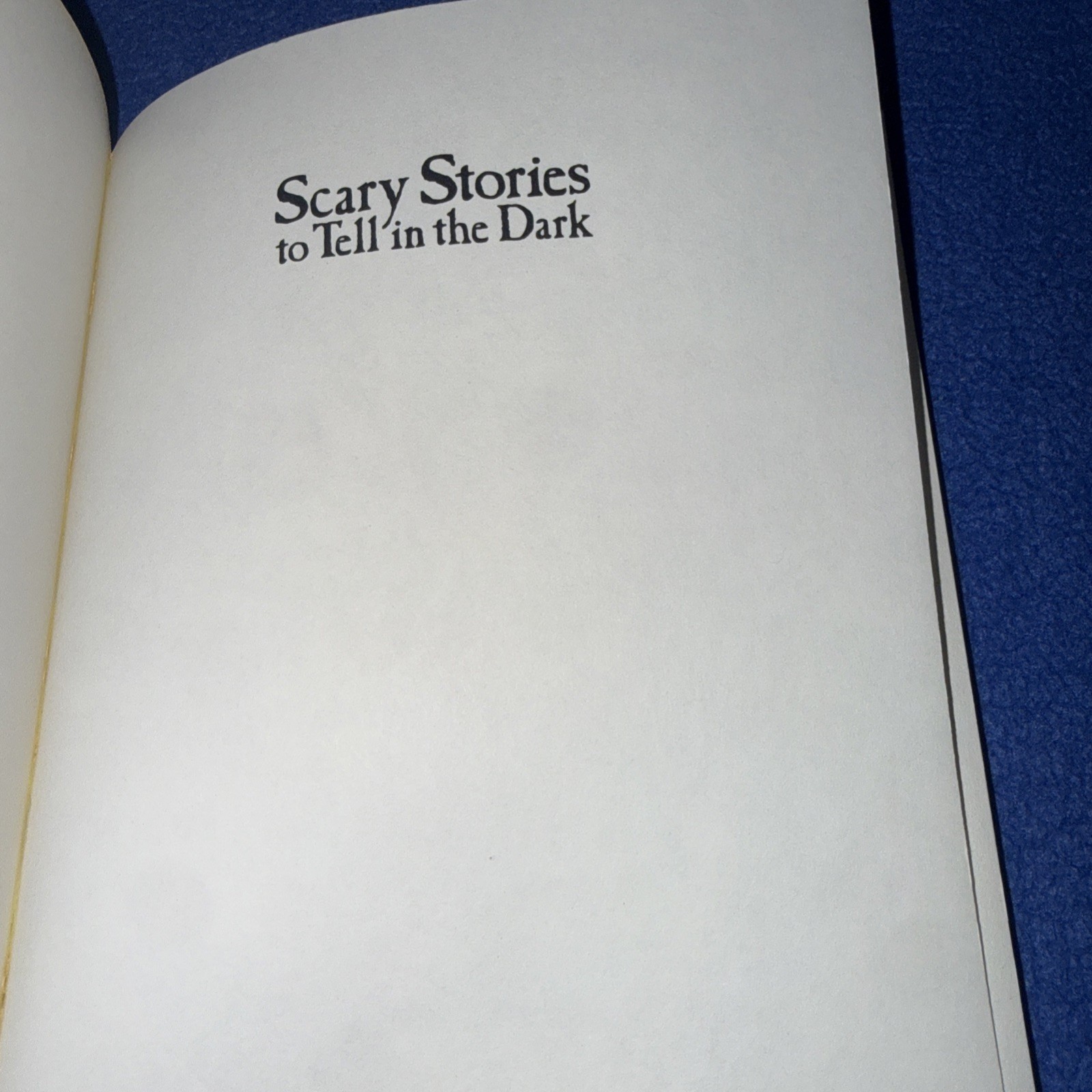 Scary Stories To Tell In The Dark Alvin Schwartz HarperTrophy Edition 1986 G A9