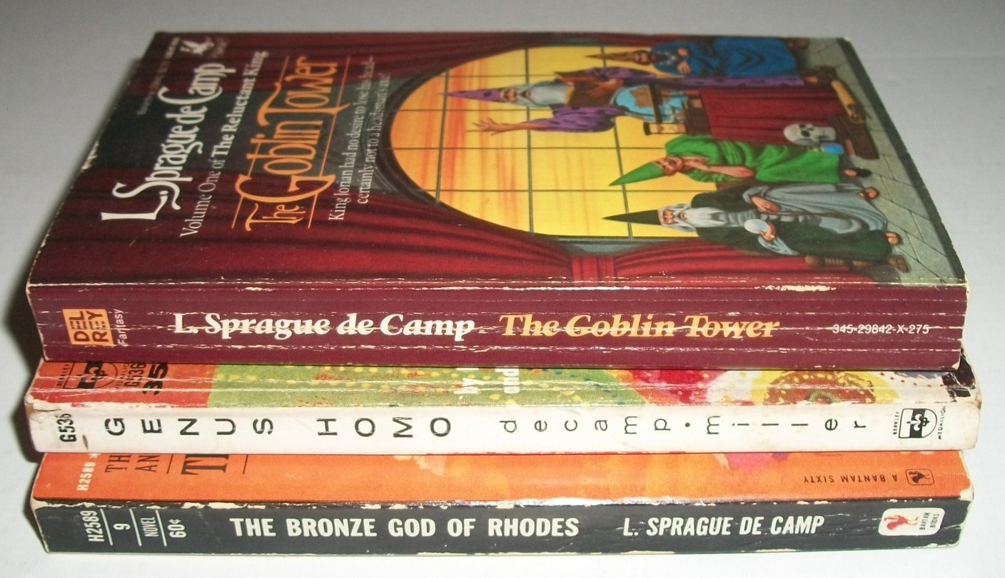L Sprague De Camp Bronze God of Rhodes Genus Homo Goblin Tower 1st PB lot 3 VGGD