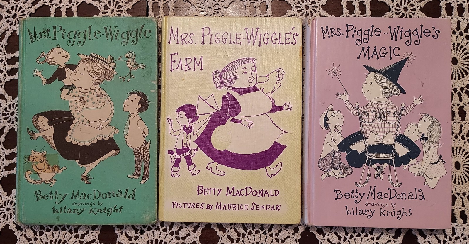 Mrs Piggle-Wiggle’s Lot 3 Vintage HC Betty MacDonald Magic Farm Piggle-Wiggle
