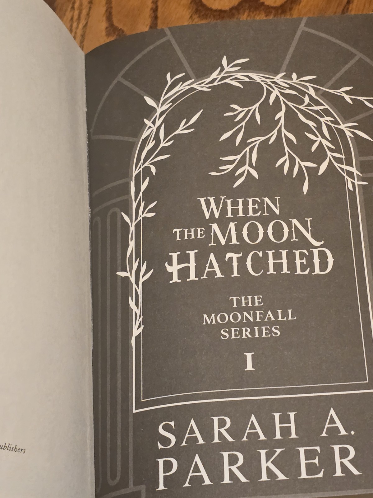 When The Moon Hatched By Sarah A Parker~2024~Fantasy World Romance~Paperback~VGC