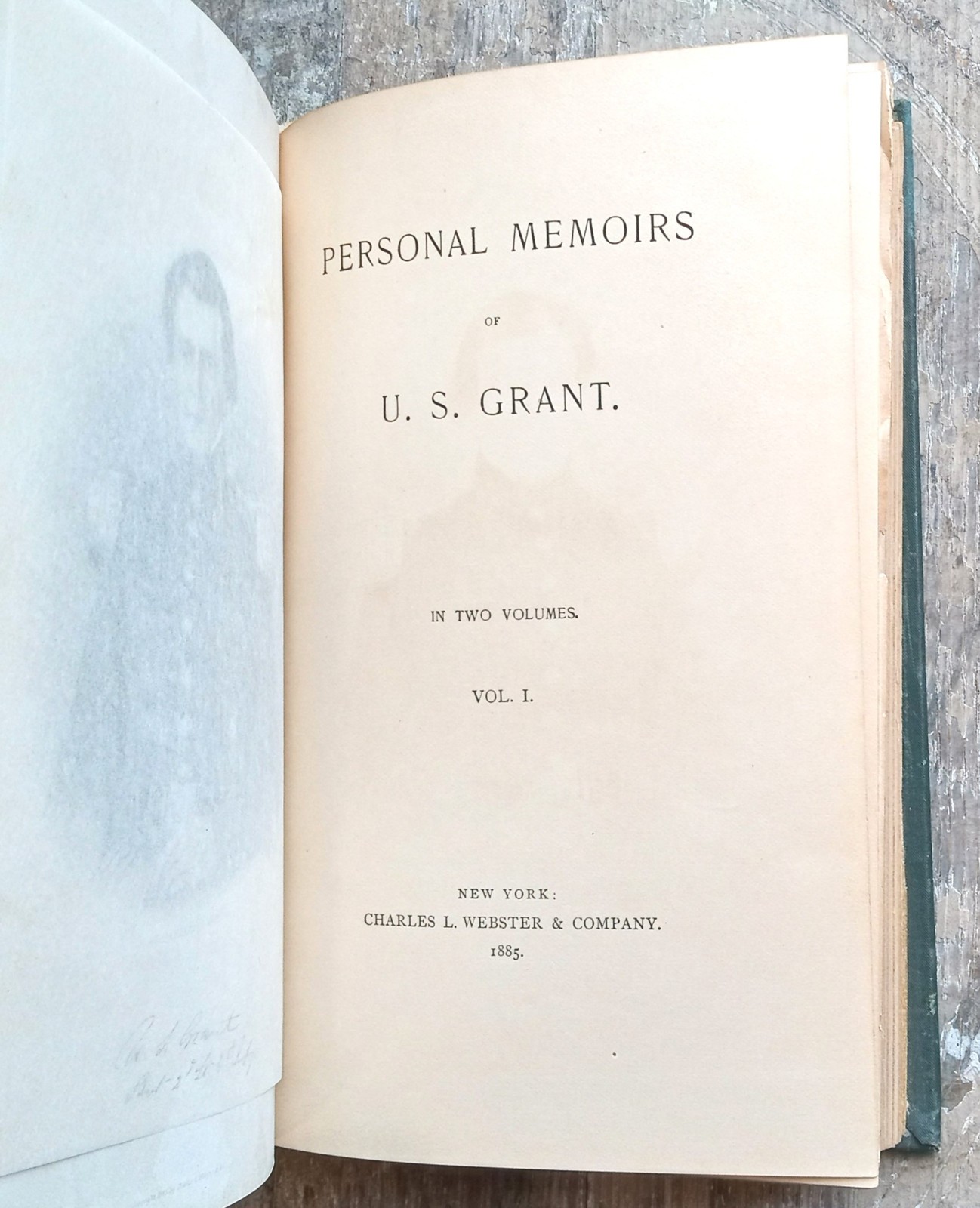 Personal Memoirs Of U.S. Grant ✬1885 Vol.I Antique HC✬ Ulysses Civil War Army