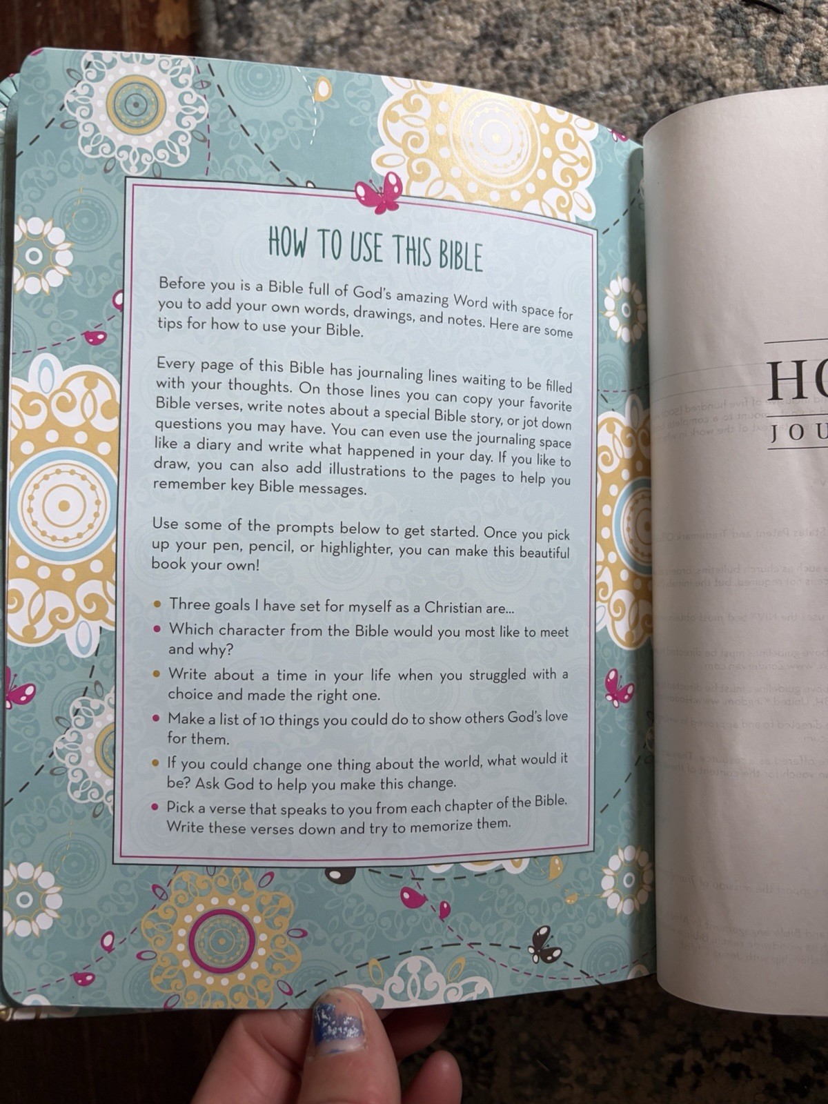 NIV, Journal the Word Bible,Pink Floral Cloth : Reflect, Journal.