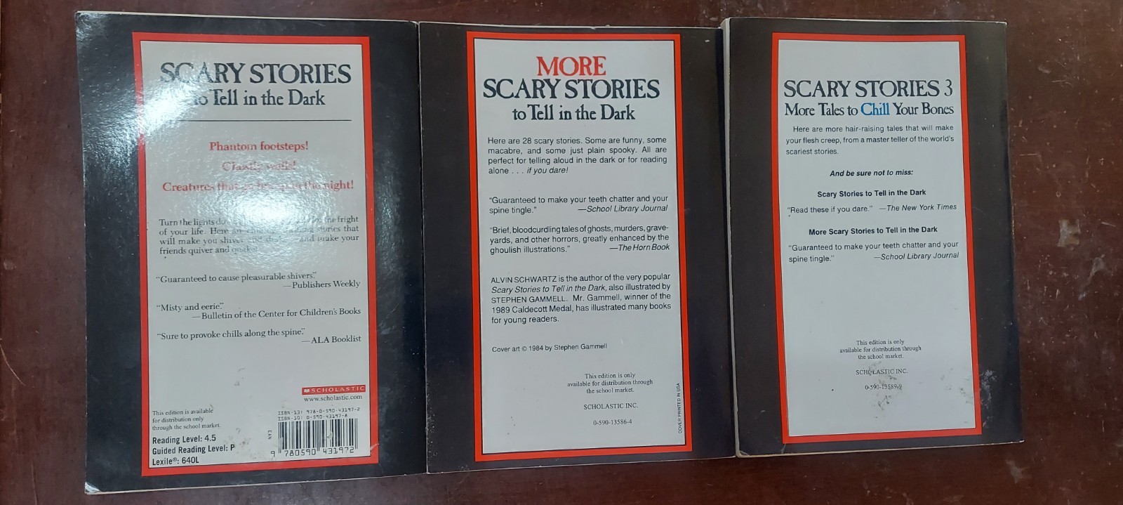 Scary Stories To Tell In the Dark Treasury Bk Set 1 2 3 Original Alvin Schwartz