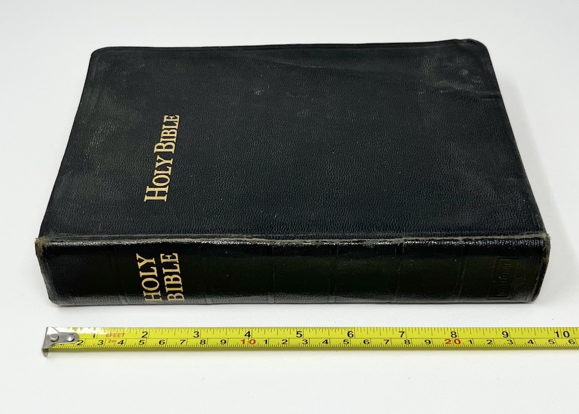 Holy Bible 1944 WW2 Era Concordance National Bible Press Large Print W/ Inserts