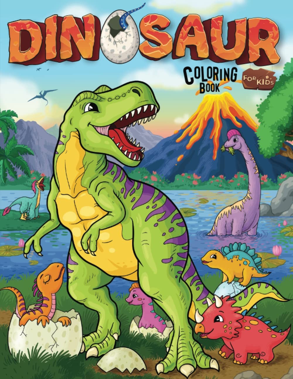 Dinosaur Coloring Book for Kids: Realistic, Fun, Adorable Illustrations for …