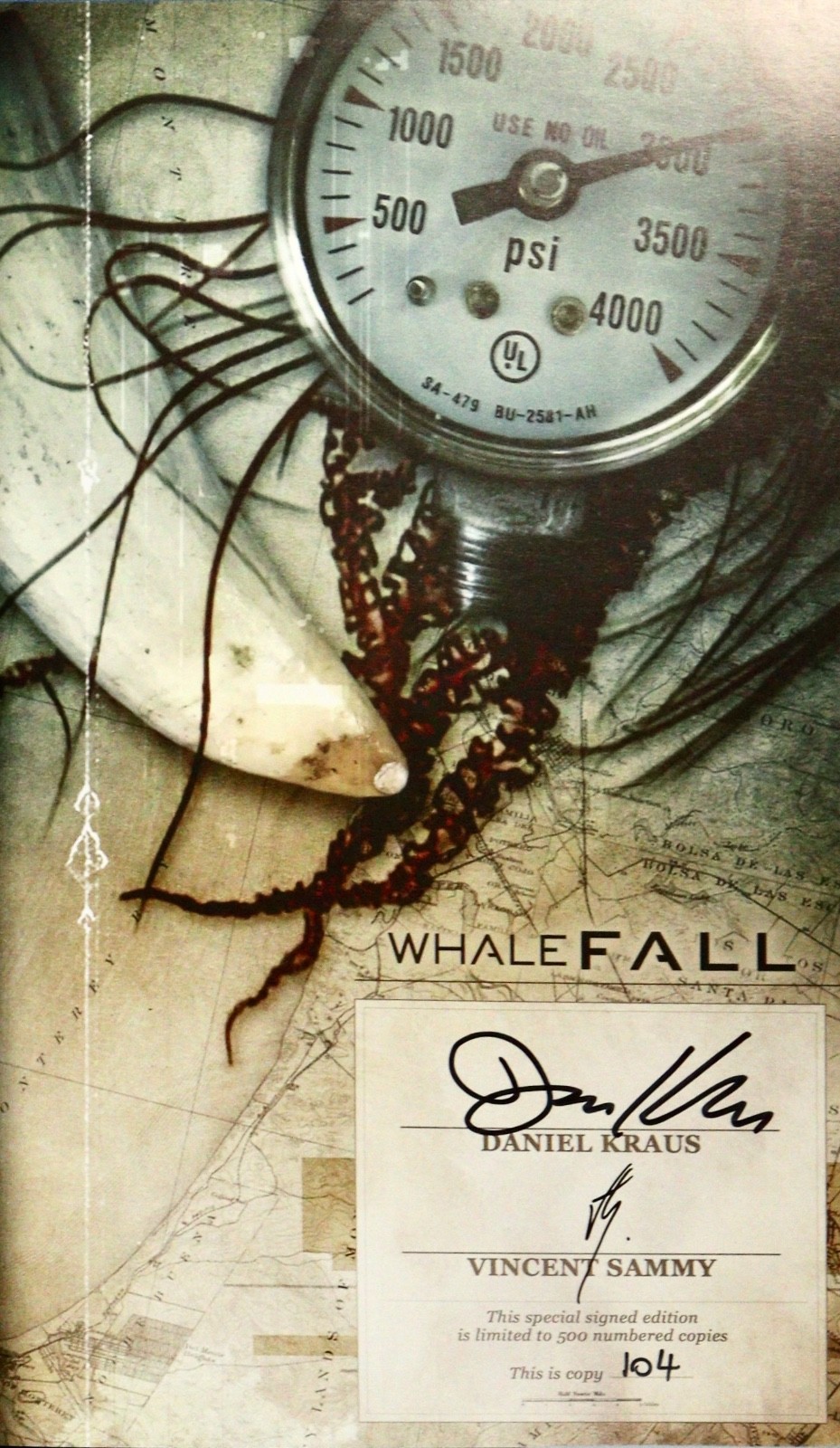 Daniel Kraus WHALEFALL Signed X2 Limited Edition #104 SST Press OOP NEW