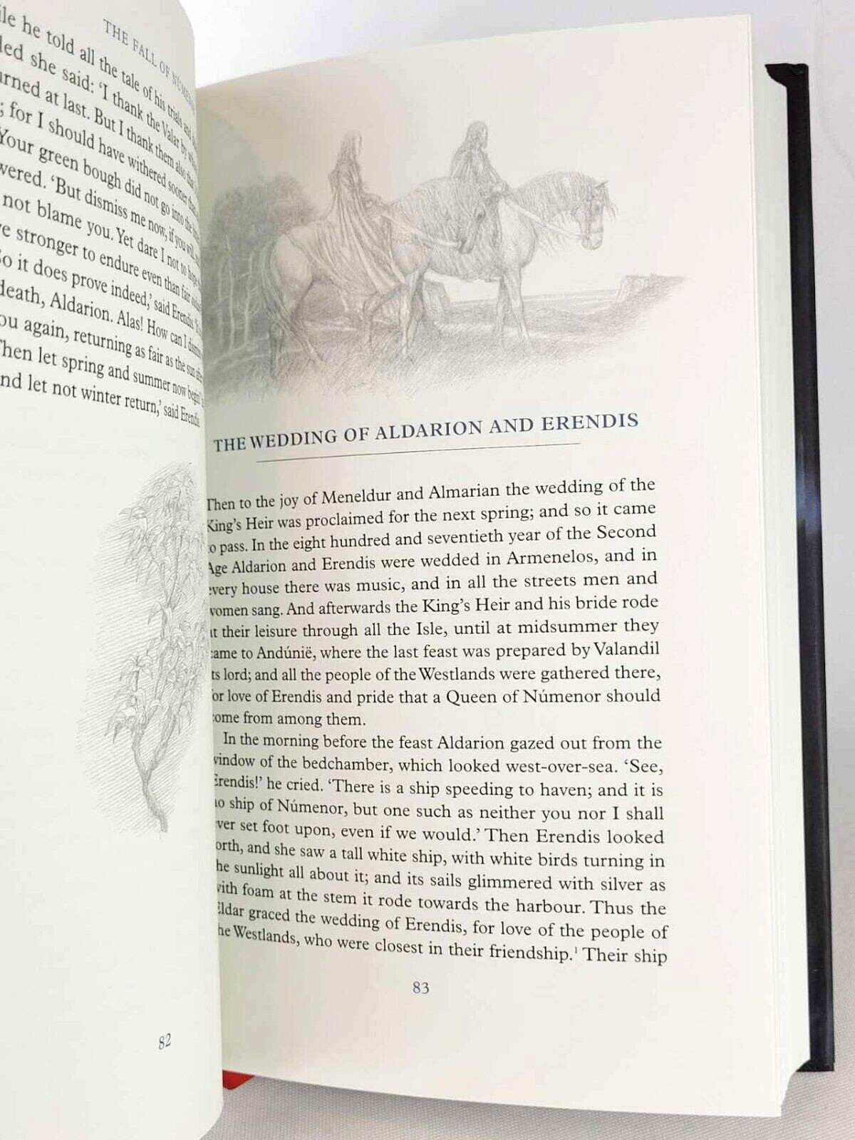 THE FALL OF NUMENOR J.R.R. Tolkien Alan Lee Illustrated Hardcover *Like New*