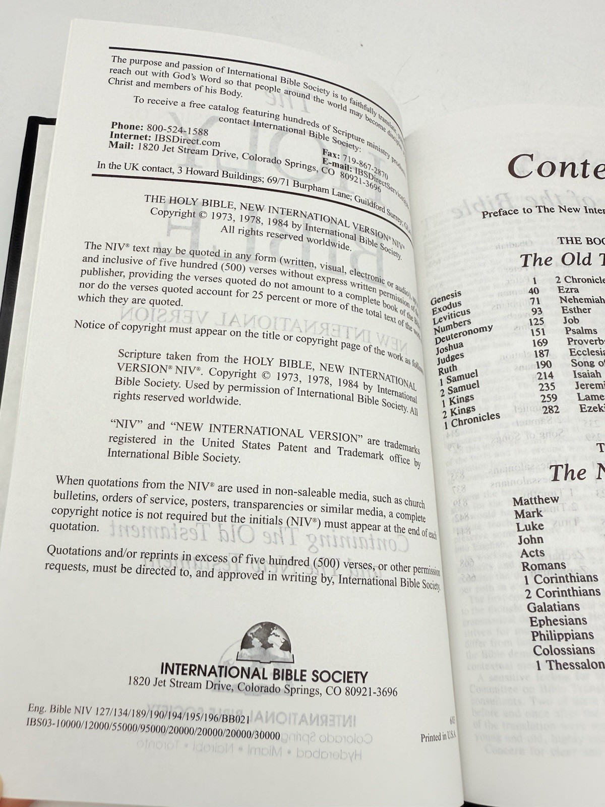 International Bible Society Holy Bible New International Version Hardcover 1984