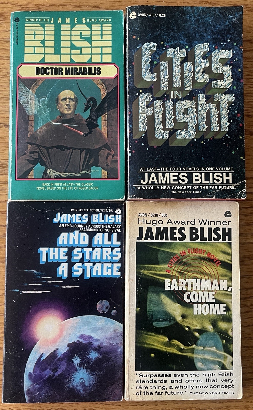 Vintage Lot of 11 PBs by James Blish-Cities in Flight-Earthman-Star Trek