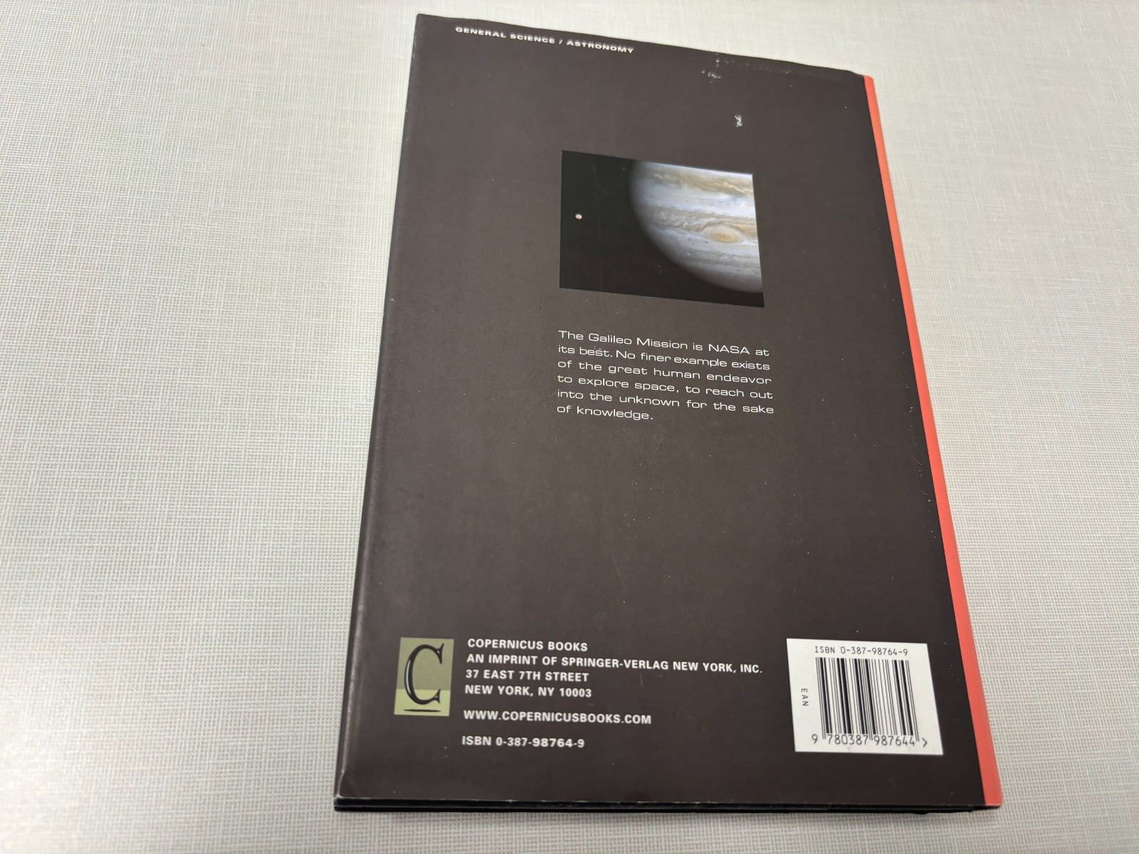Mission Jupiter Daniel Fischer journey of the Gallileo spacecraft 1st LN 01 hdbk