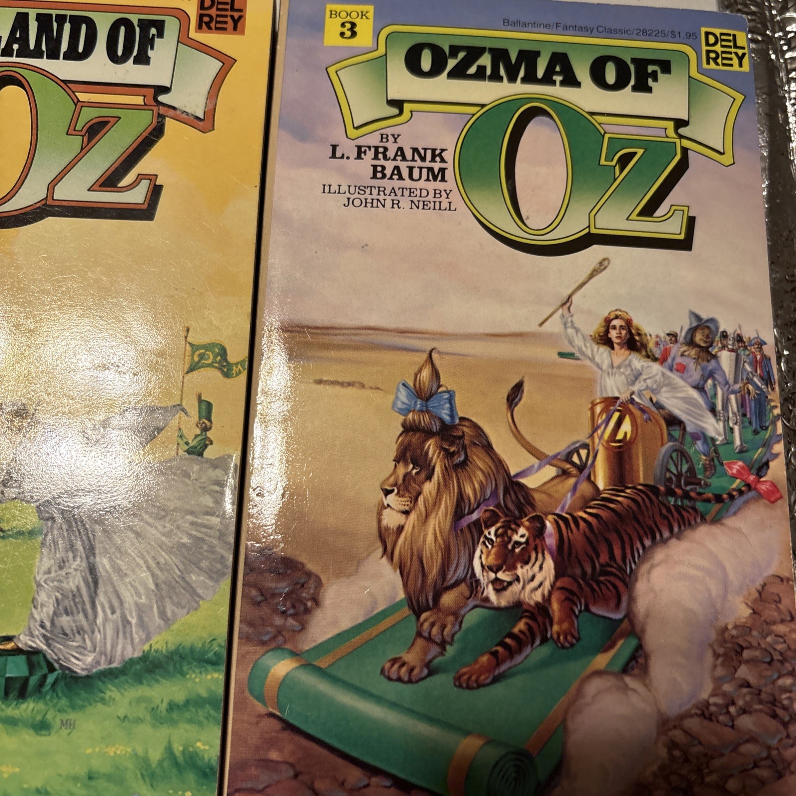 Lot of 7 Wizard of Oz Del Rey Paperback L. Frank Baum Vol 1-7 Vintage 1979 EUC