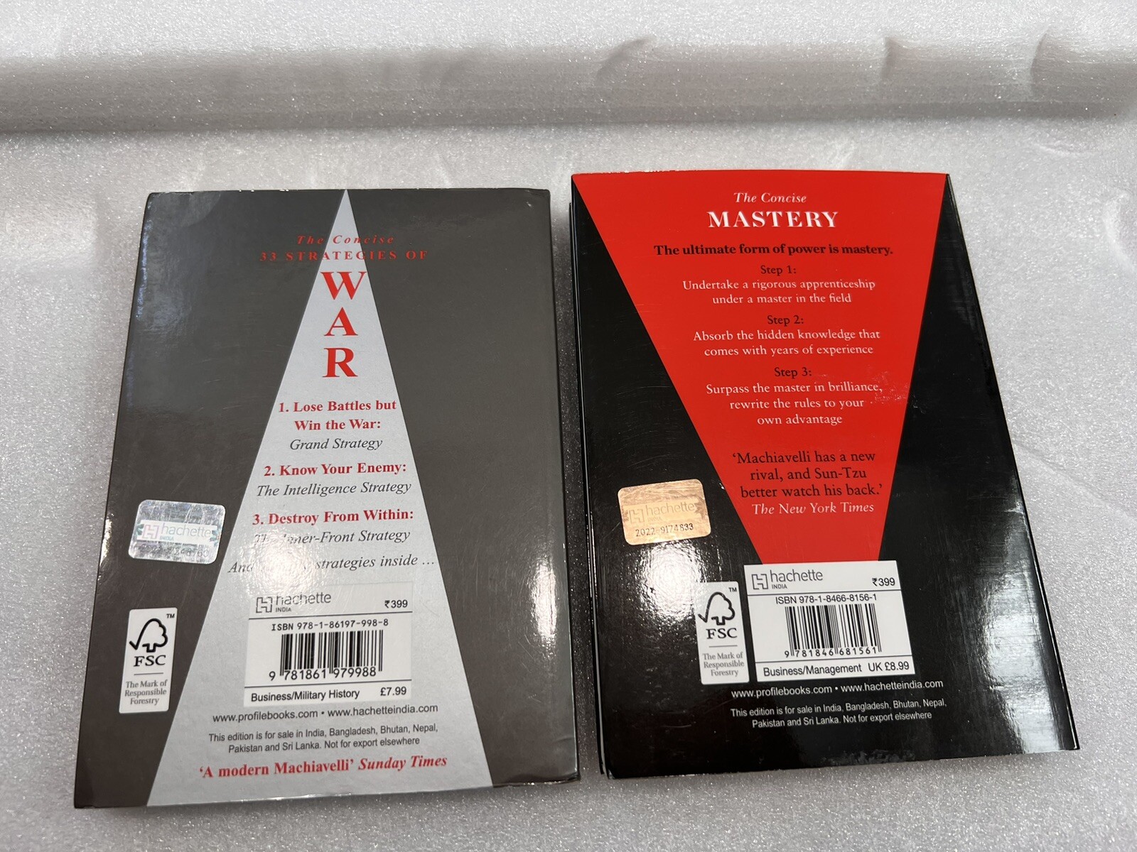 Robert Greene Collection 5 Books Set -Concise law,Seduction,Power, Mastery, War