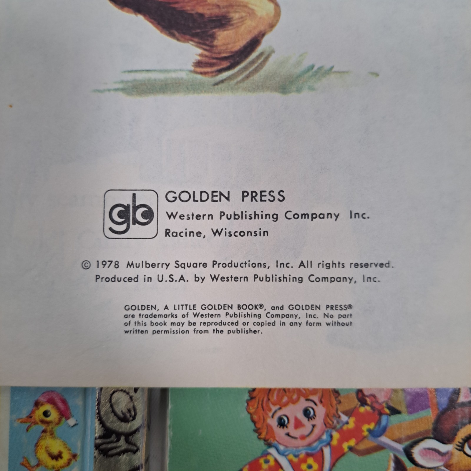 Vtg 8 Little Golden Books Benji Return Oz Heidi Raggedy Ann Duck Tale Bugs Howdy