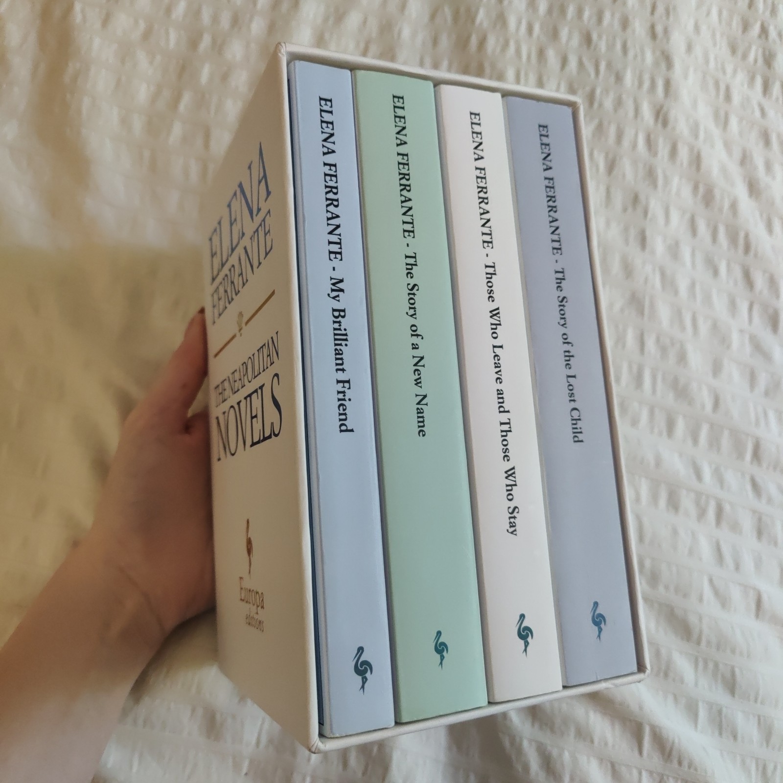 The Neapolitan Novels box set by Elena Ferrante(Europa Editions,trade paperback)
