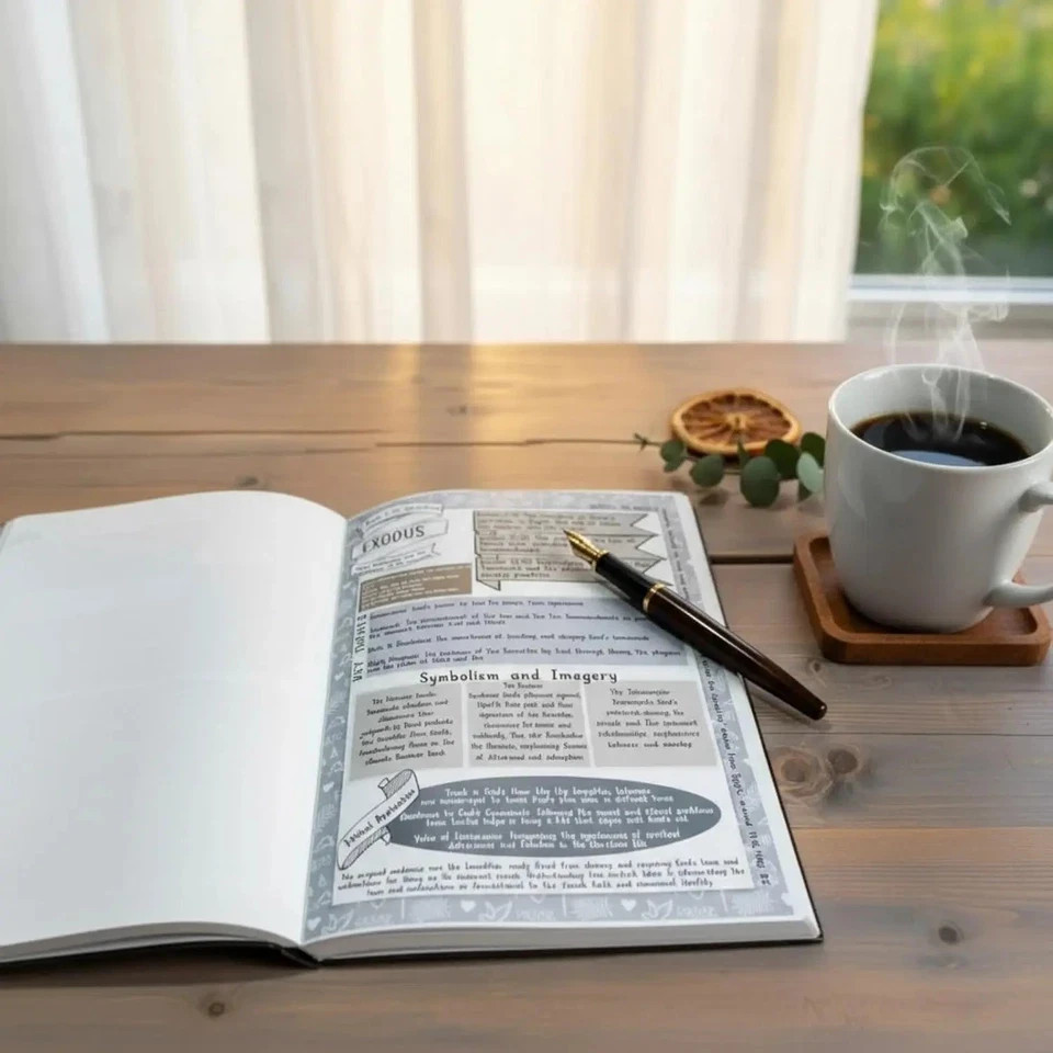 Christian Bible Study Journal Scripture Notes Prayer Reflection Devotional Book