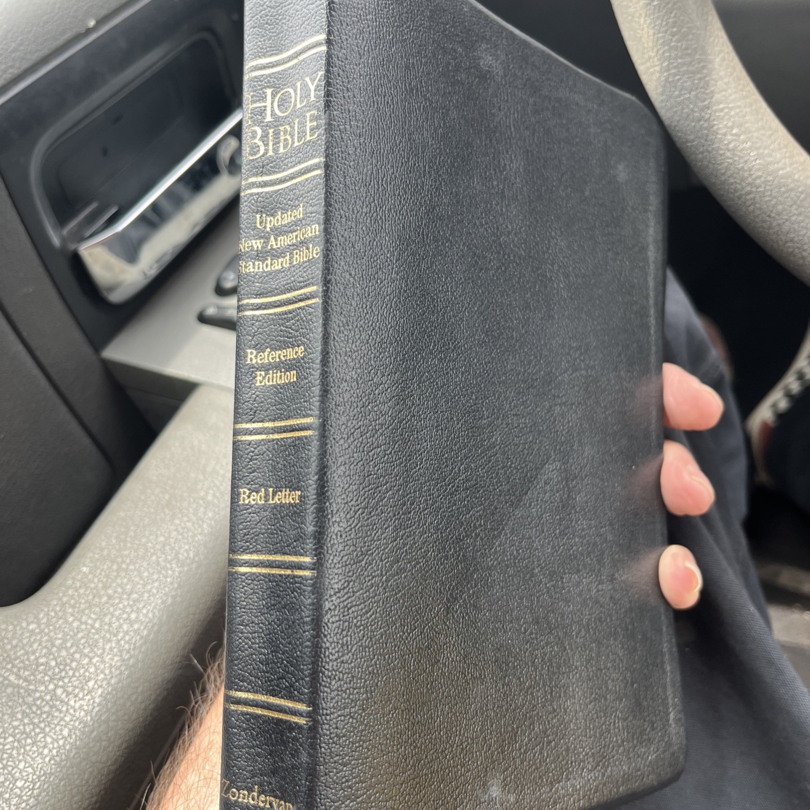✝️ Classic Reference Bible Updated NASB by Zondervan Bonded Leather Black