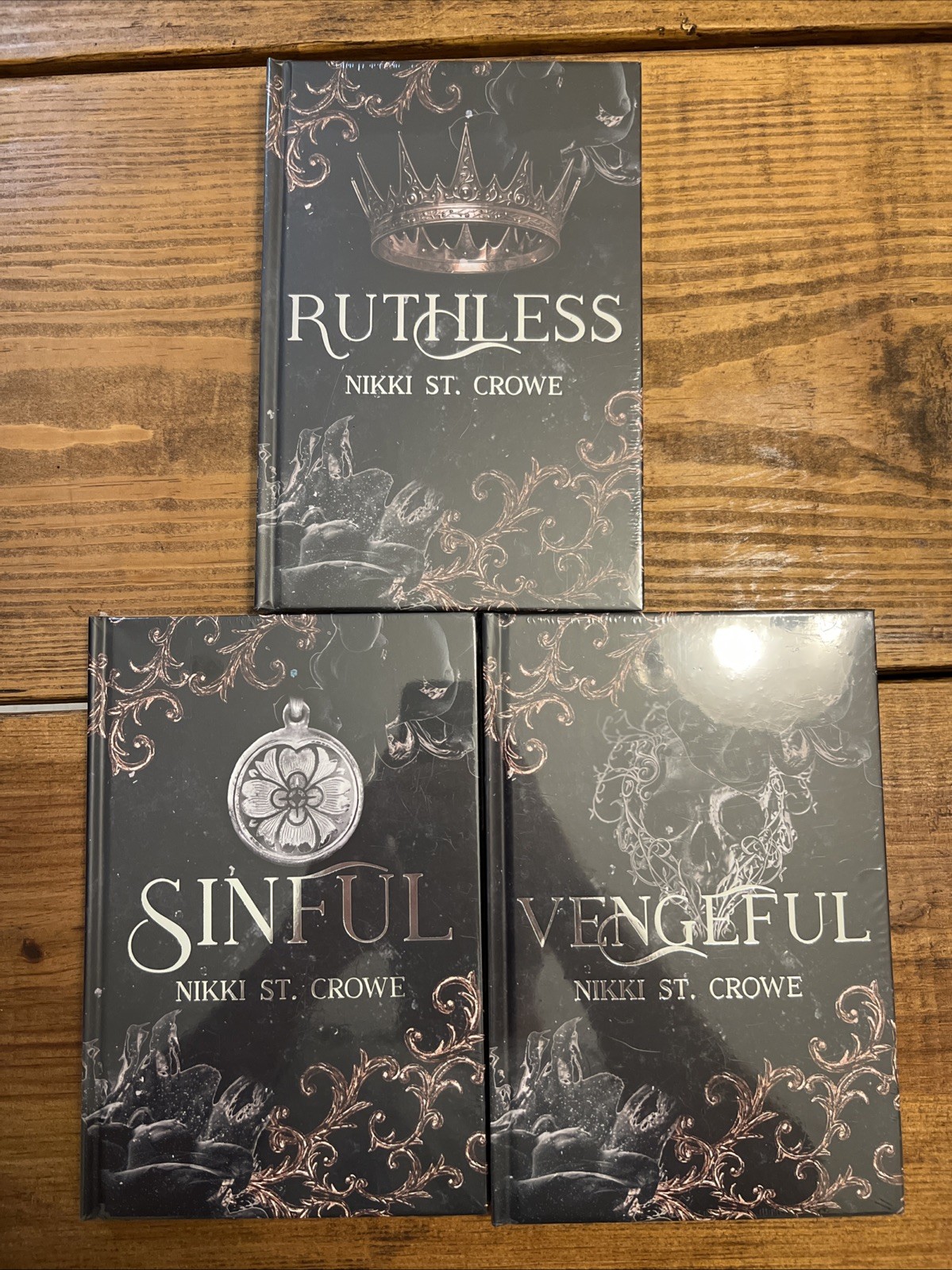 Dark And Quirky Wicked Set Nikki St. Crowe Ruthless Sinful Vengeful – Sealed