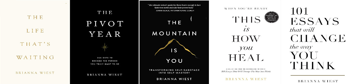 Brianna Wiest 5 book set: the life that’s waiting + pivot year + the mountain PB