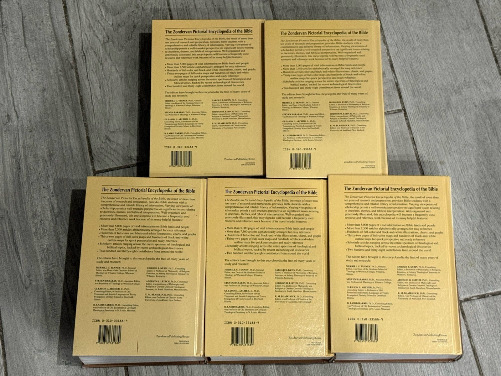 ✝️ Zondervan Pictorial Encyclopedia of the Bible Volume 1-5 – 1975