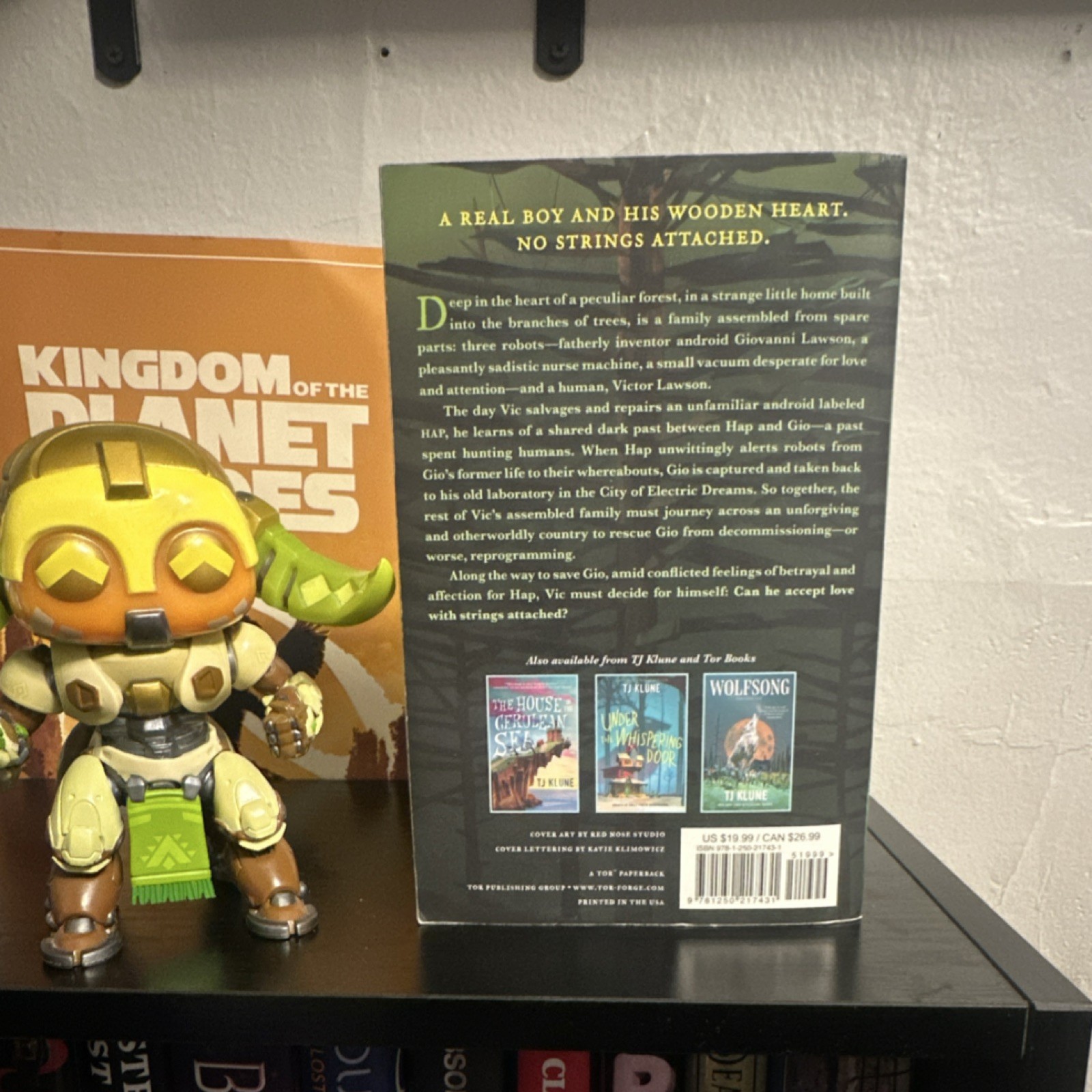 TJ Klune In the Lives of Puppets Paperback 2020s Robots Adventure Novel Signed
