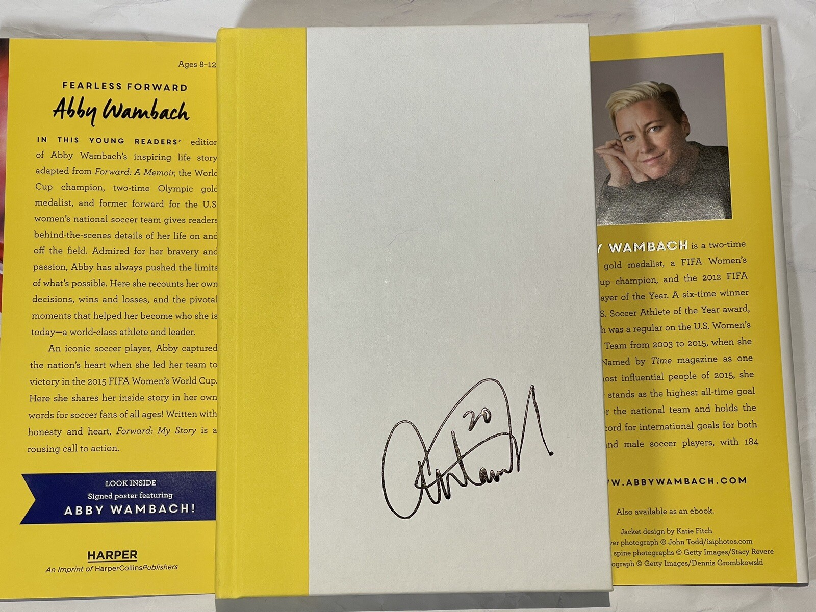Forward My Story Abby Wambach Motivational Hardcover 1st Edition Dust Jacket