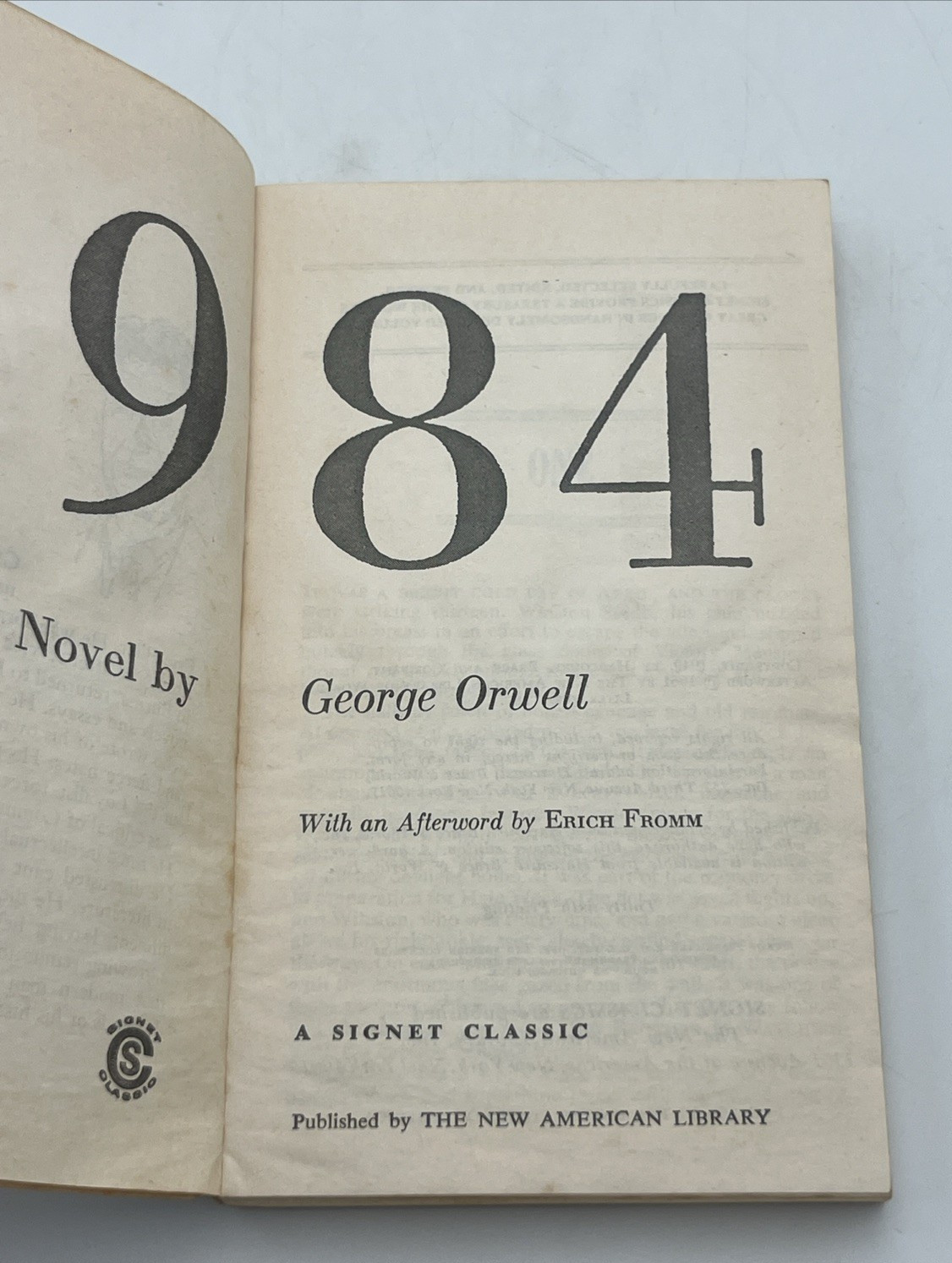 1984 George Orwell Paperback 1981 36th Printing 1961