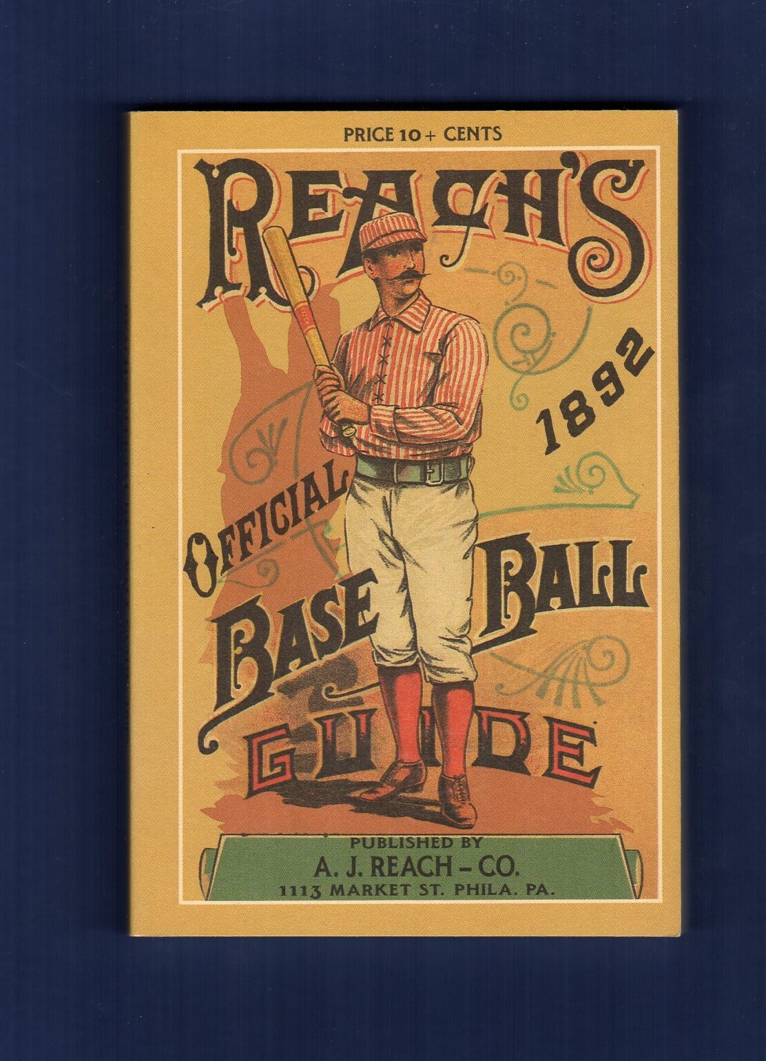 1892 REACH’S BASEBALL GUIDE | 1989 Horton P.C. | 160 pages ~ Scarce REPRINT! A