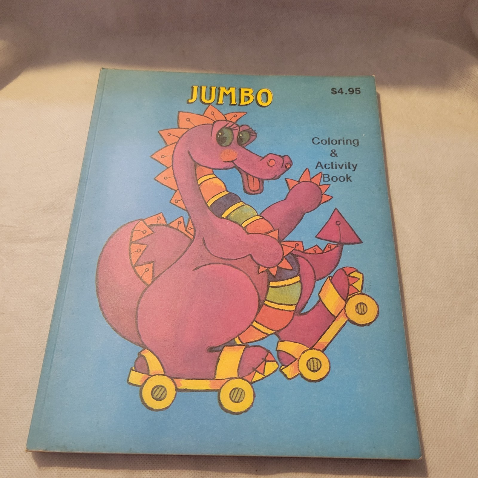 vintage coloring book unused Jumbo Activity Landoll’s over 200 pages!