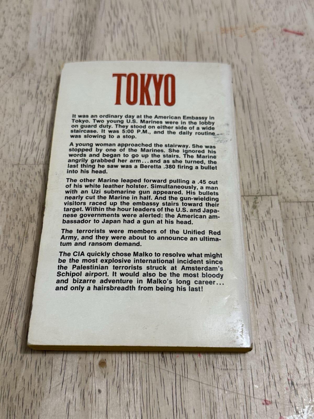 Malko – Spymaster #11 Hostage In Tokyo Book Gerard de Villiers First Printing