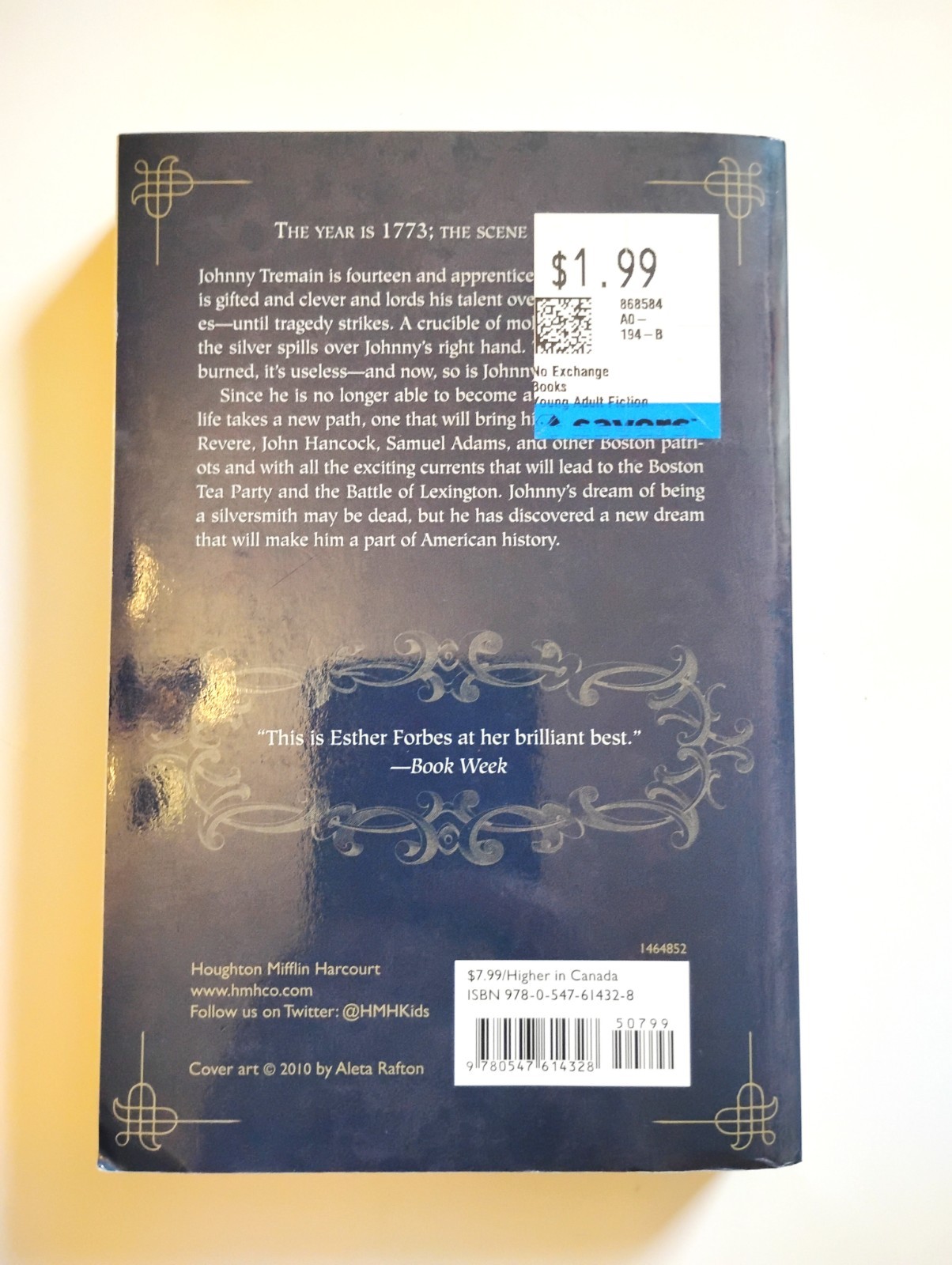 Johnny Tremain : A Newbery Award Winner by Esther Hoskins Forbes (2011, Trade…
