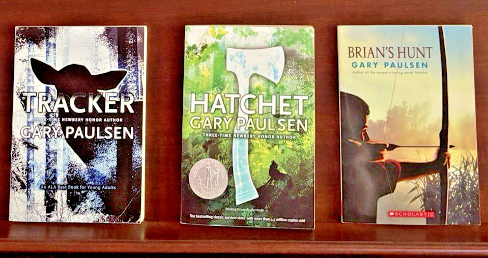 Gary Paulsen Lot 6 Books Hatchet Brian Tracker Winter Newbery Grades 4th-6th