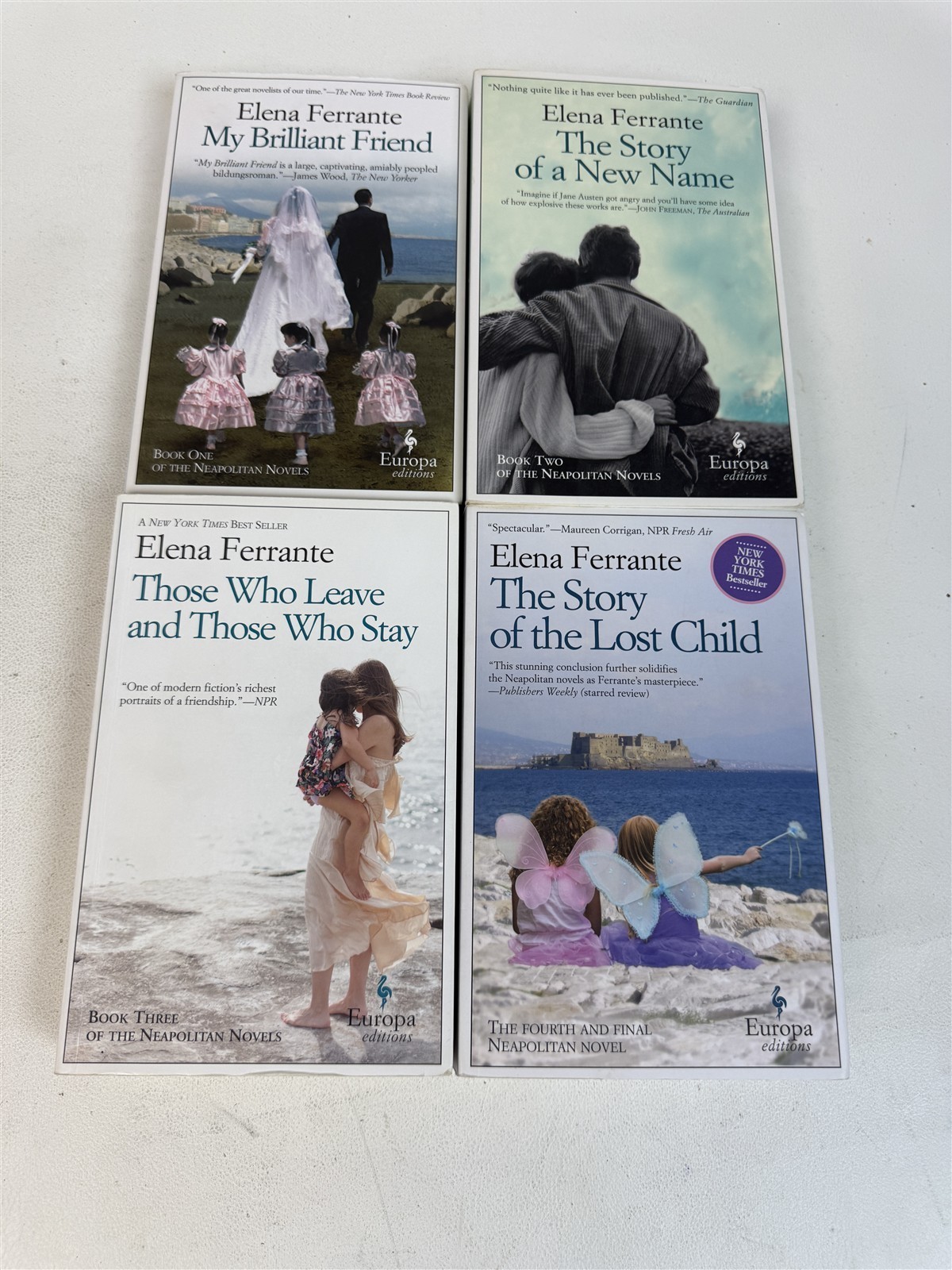 Elena Ferrante Complete Set 4 Neapolitan Novels My Brilliant Friend plus sequels