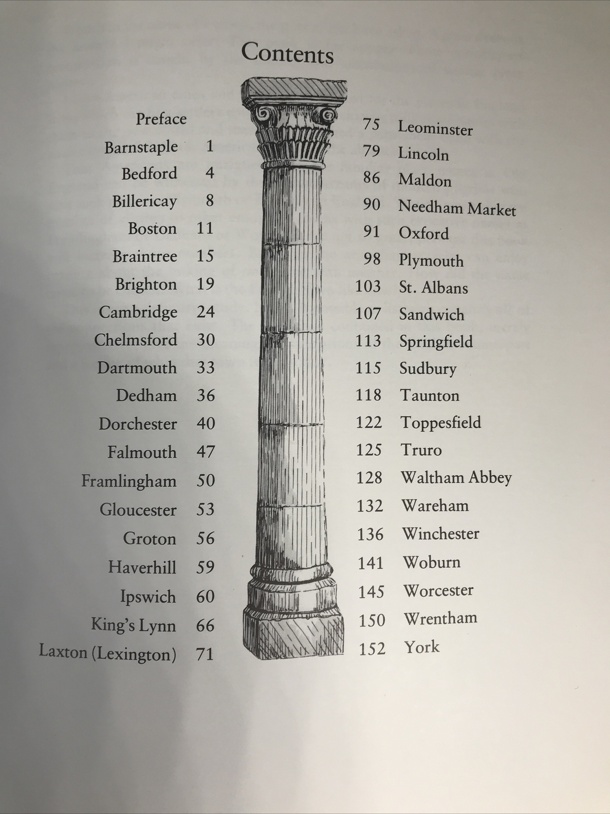 A Legacy of Names: English Towns with American Counterparts (Eg Massachusetts)