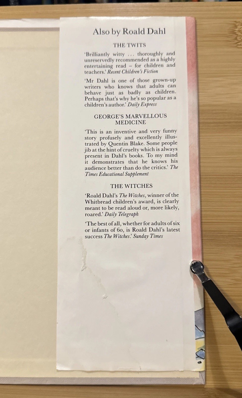 The BFG – Roald Dahl (Hardcover) UK First Edition Jonathan Cape 3rd Printing