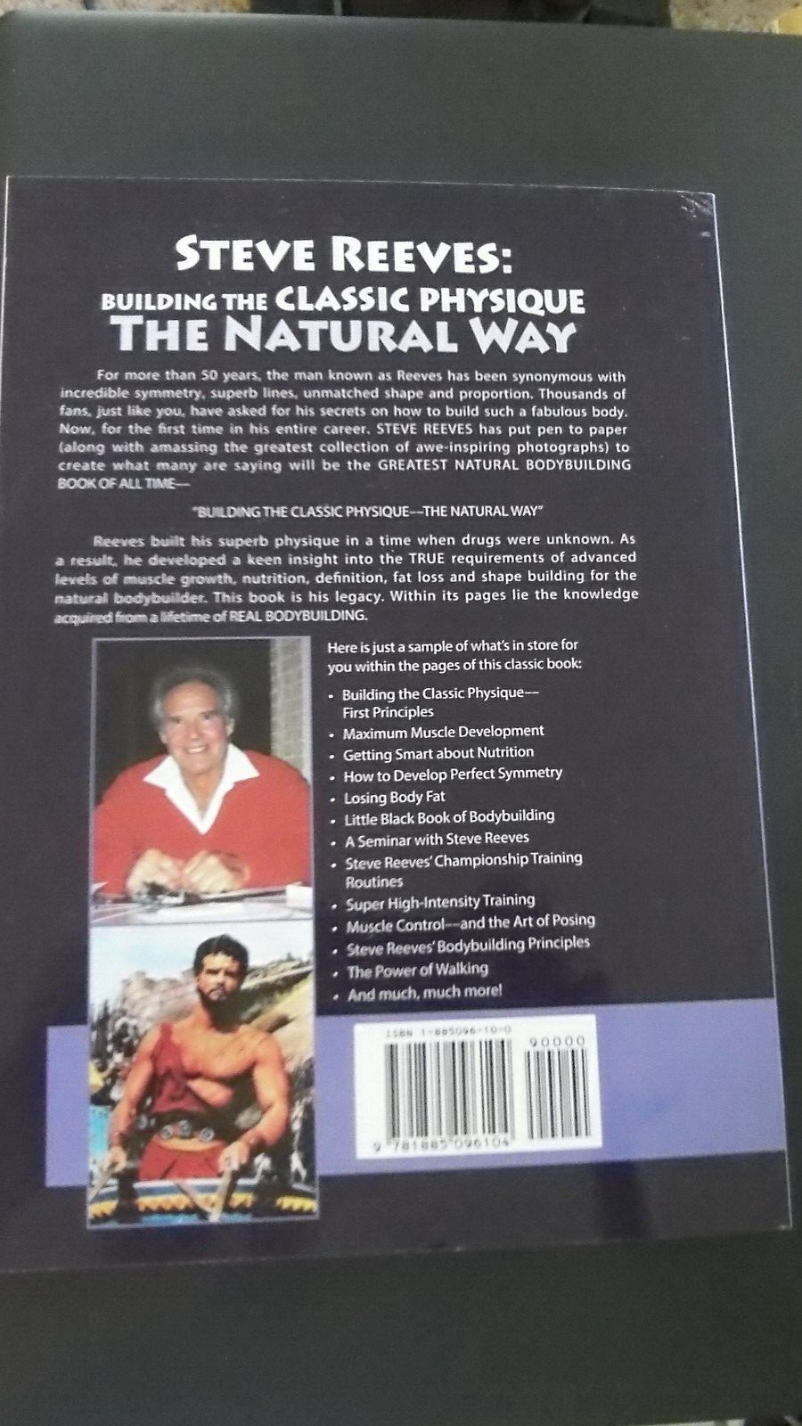 Building The Classic Physique : The Natural Way by Steve Reeves Body Building