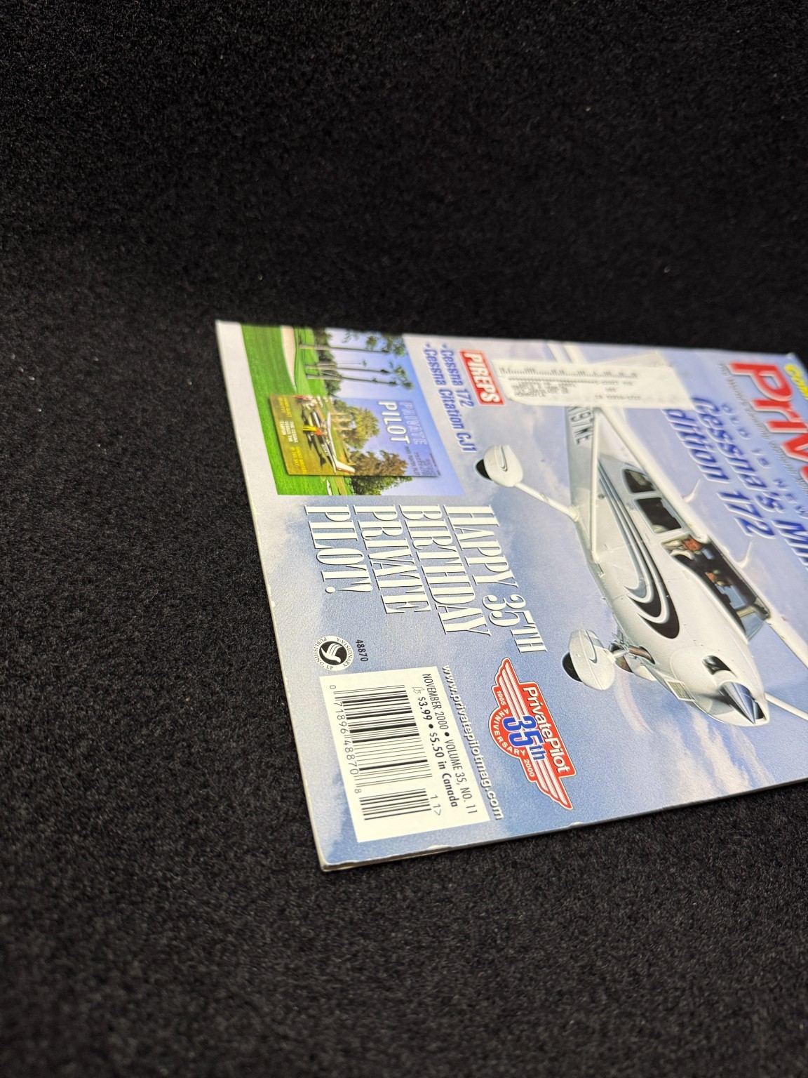 Private Pilot Magazine November 2000 Cessna Millennium Edition Aviation Aircraft