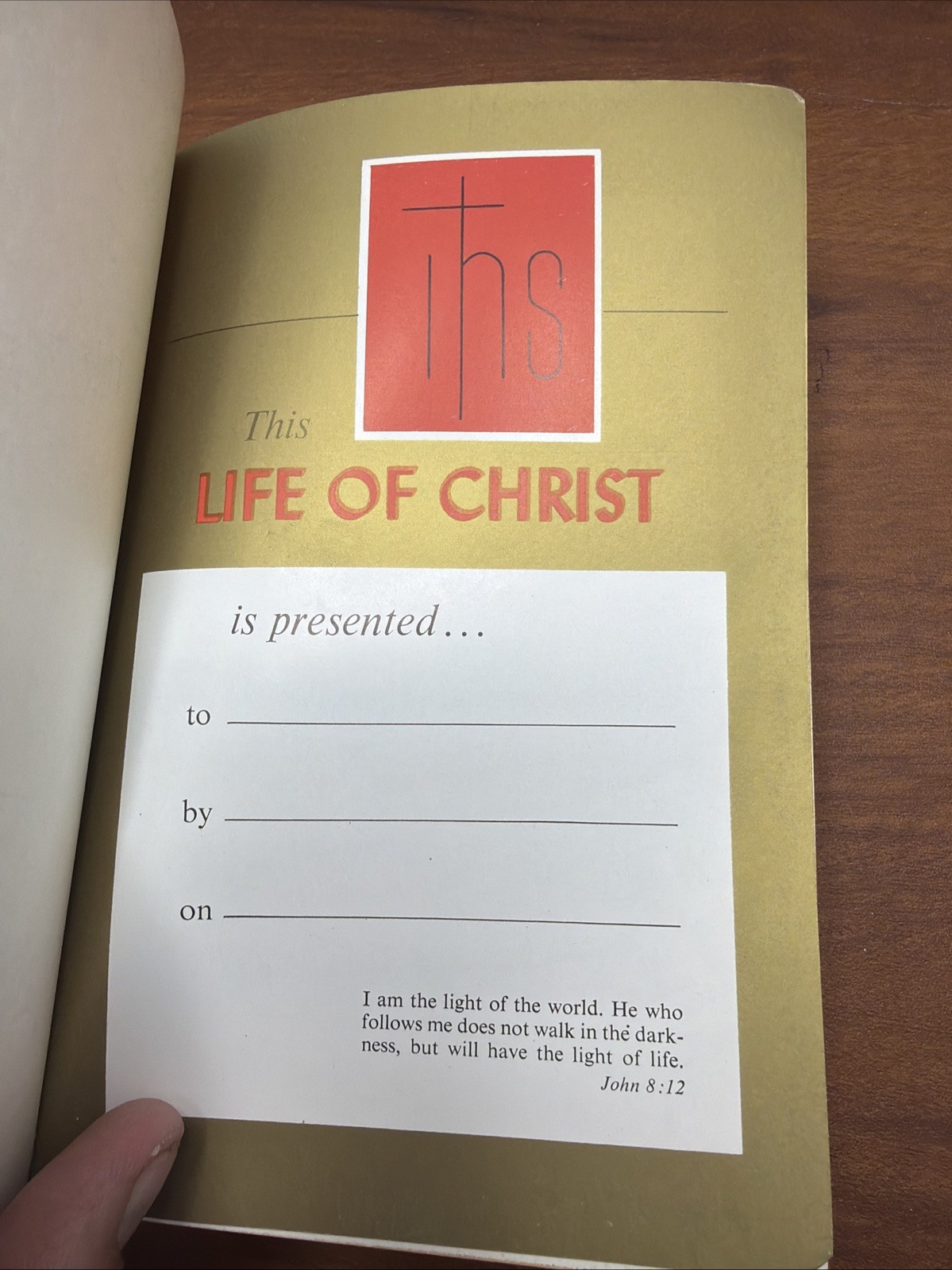The Life of Christ Lessons in His Own Words Catholic Press Bible Vintage 1961