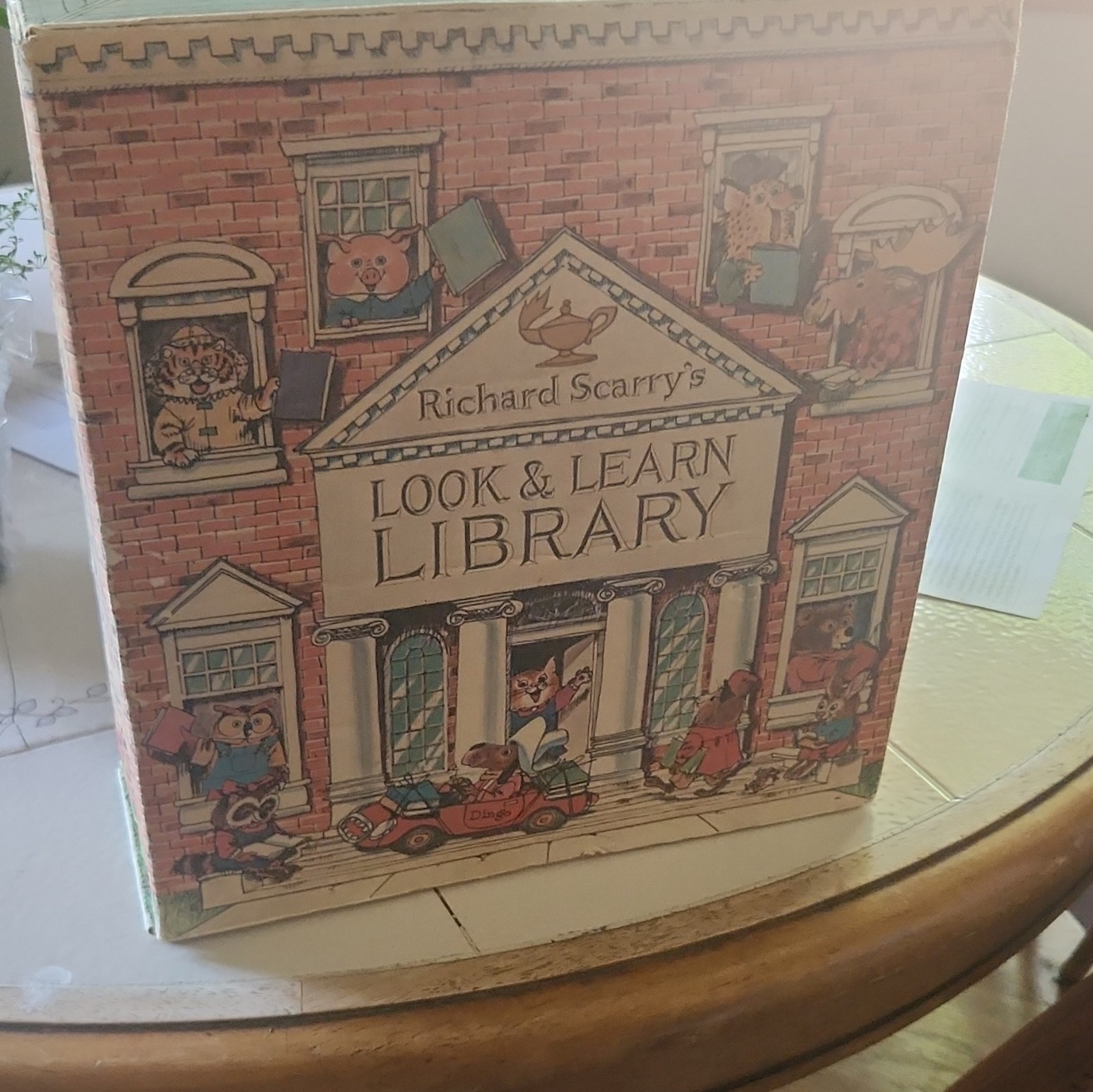 Richard Scarry Look & Learn Library Vintage Illustrated Box Set 5 Books Ages 4-8