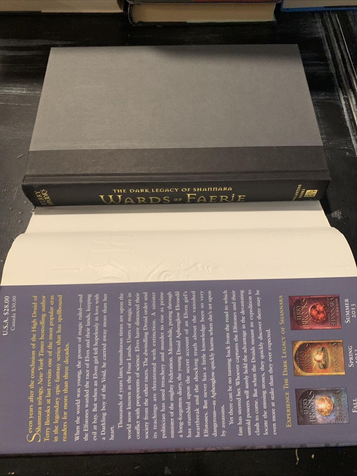 Wards of Faerie Dark Legacy of Shannara by Terry Brooks 2012 HCDJ Signed 1st/1st