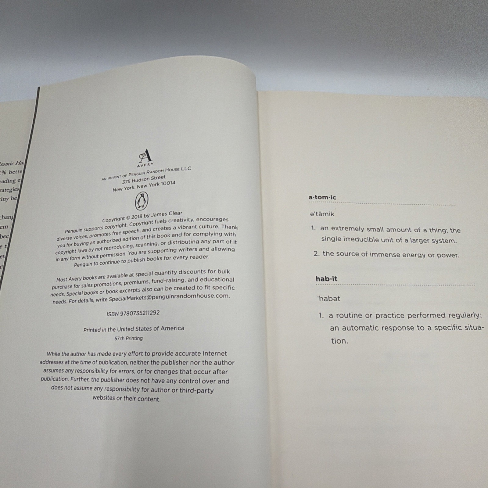 Atomic Habits by James Clear Build Good Habits Hardcover